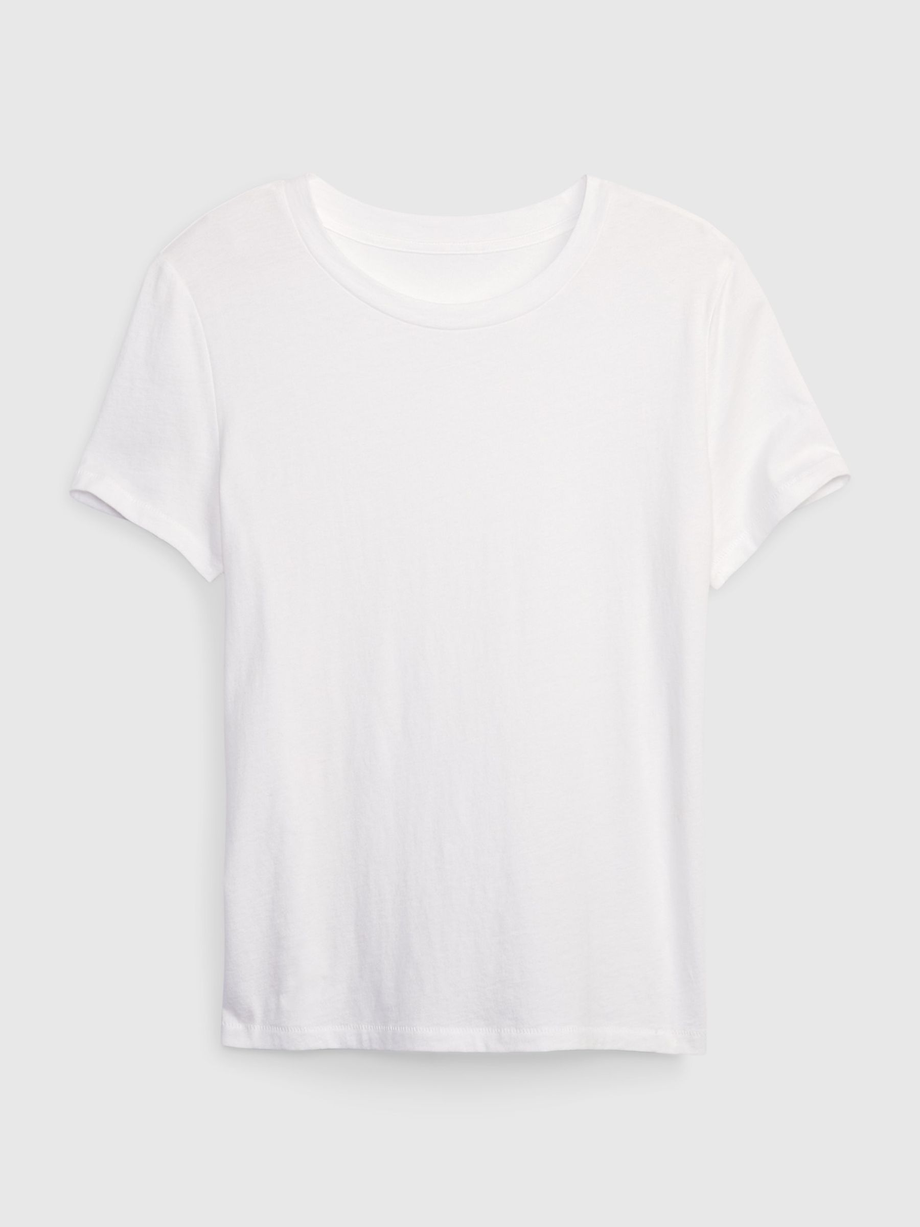 White Vintage 100% Organic Cotton Crew Neck Short Sleeve T-Shirt - Image 8 of 8