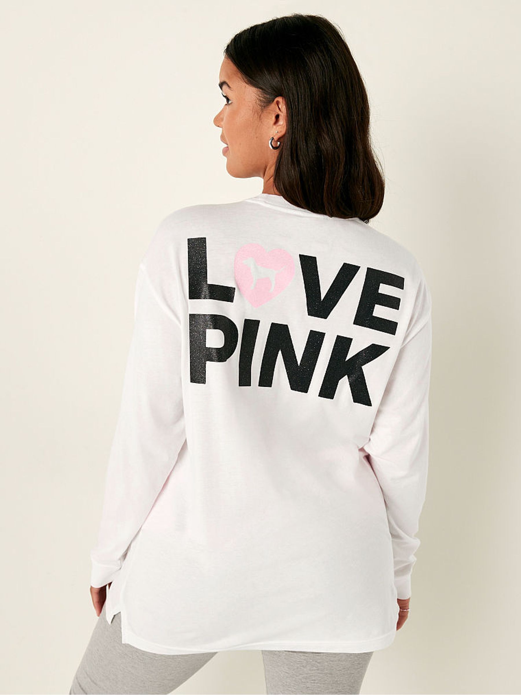 Optic White Pink Originals Long Sleeve T-Shirt - Image 2 of 4