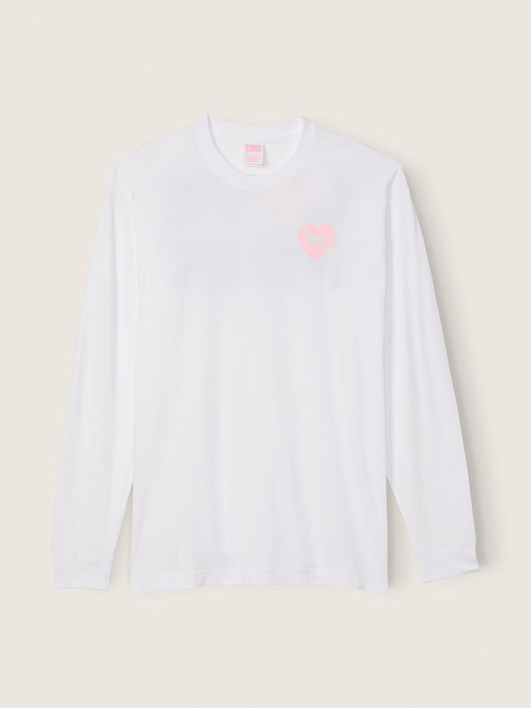 Optic White Pink Originals Long Sleeve T-Shirt - Image 4 of 4