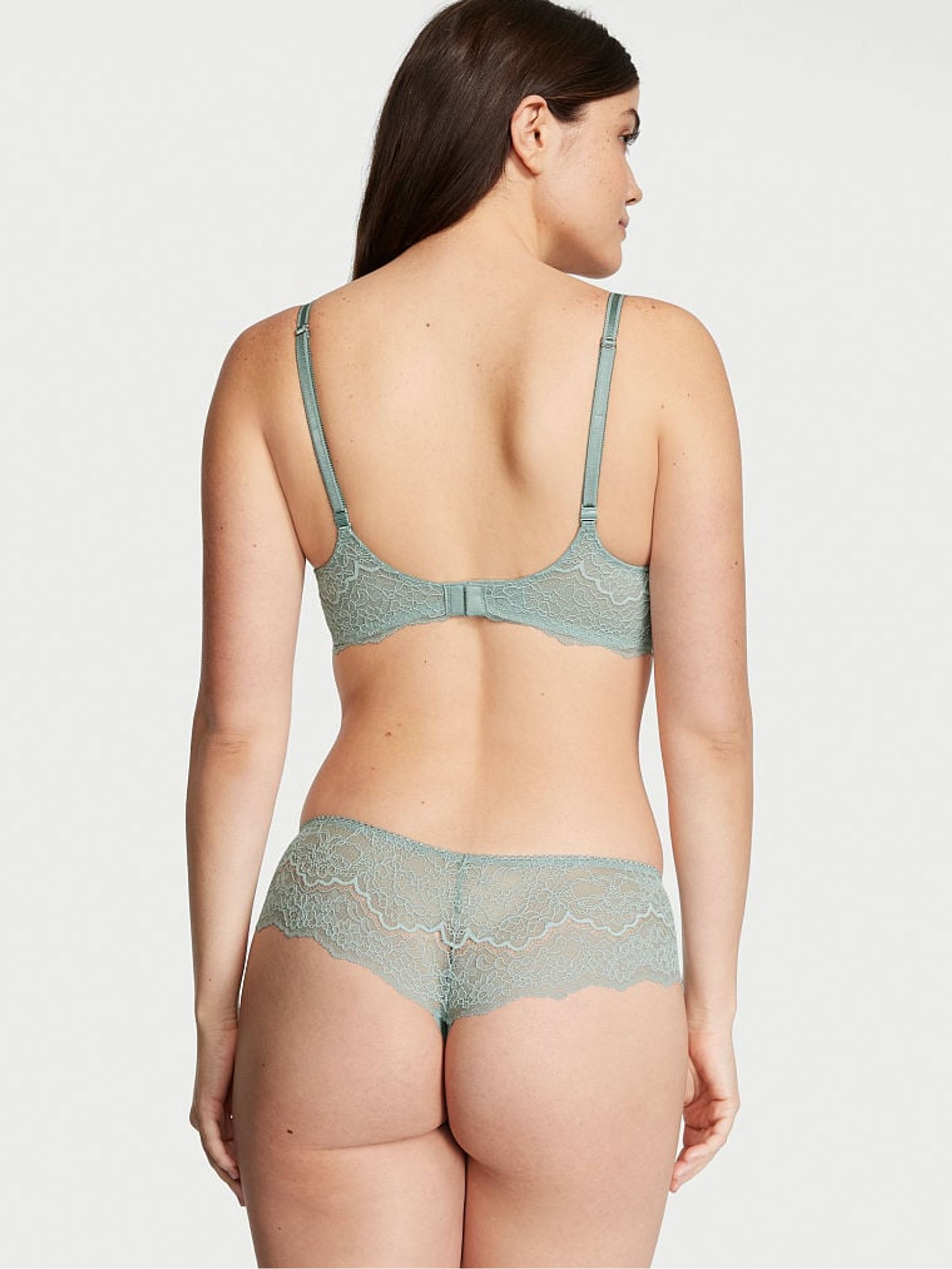 Sage Dust Green Hipster Thong Knickers - Image 2 of 4