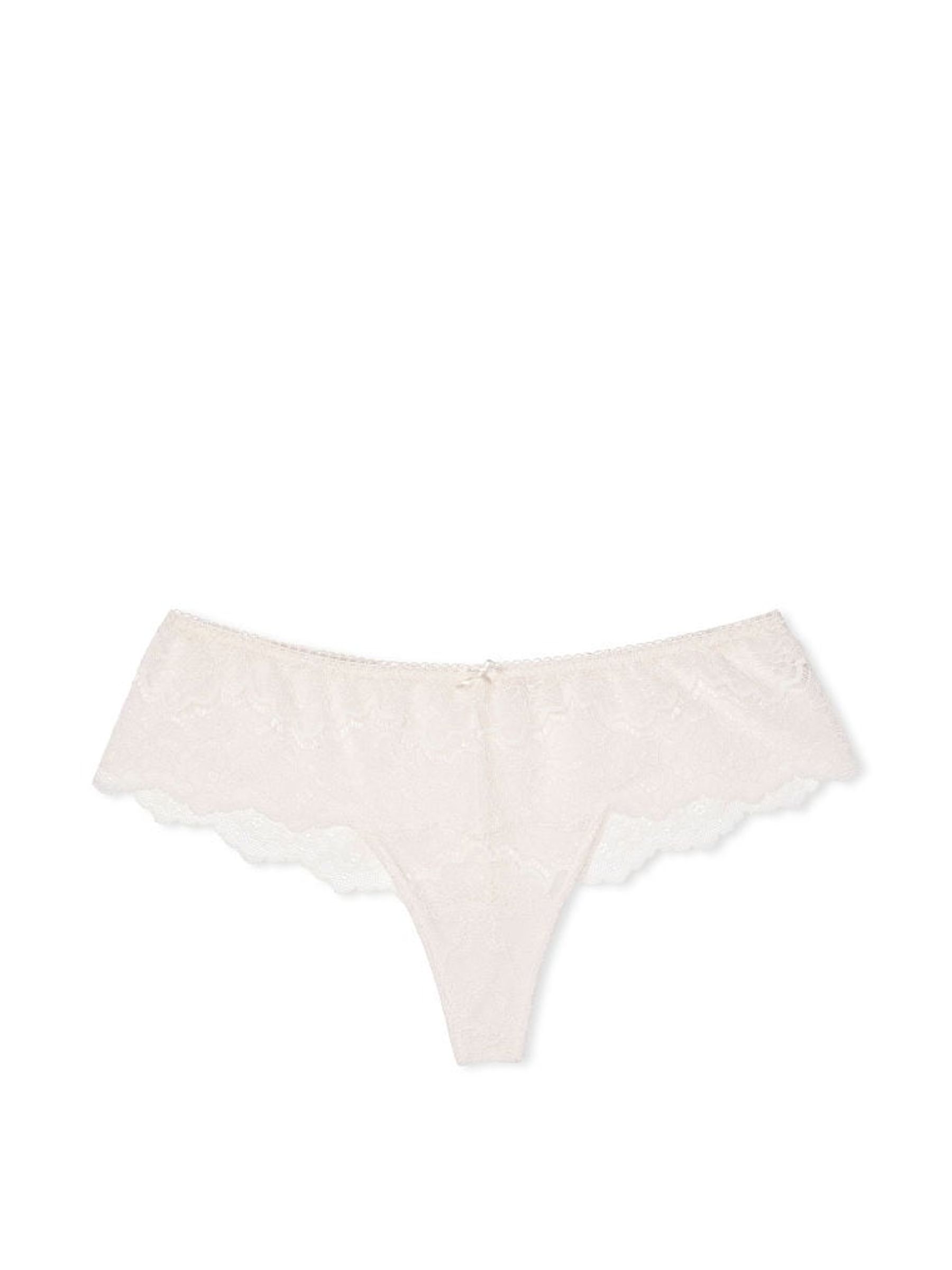 Coconut White Floral Lace Hipster Thong Knickers - Image 3 of 3 Coconut White Floral Lace Hipster Thong Knickers - Image 3 of 3