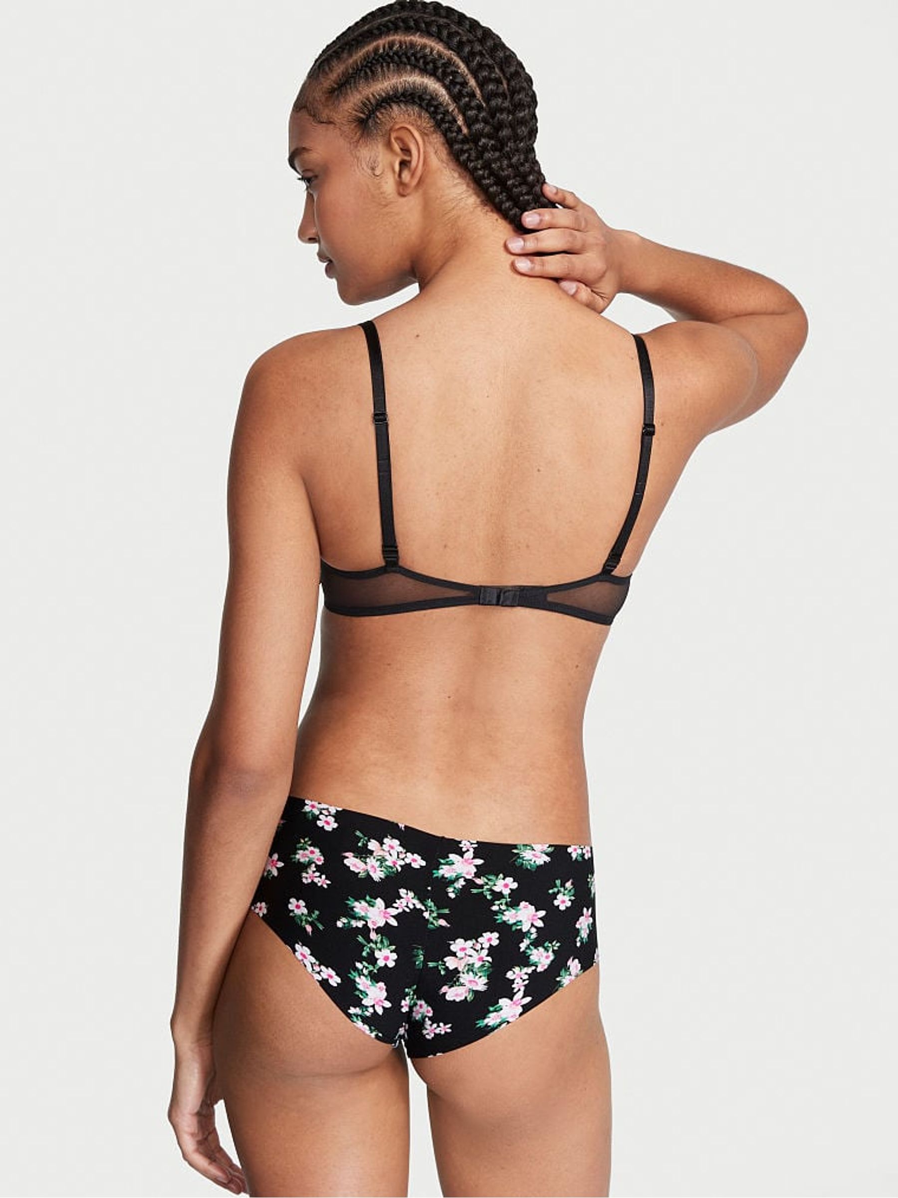 Black Floral No Show Cheeky Knickers - Image 2 of 3