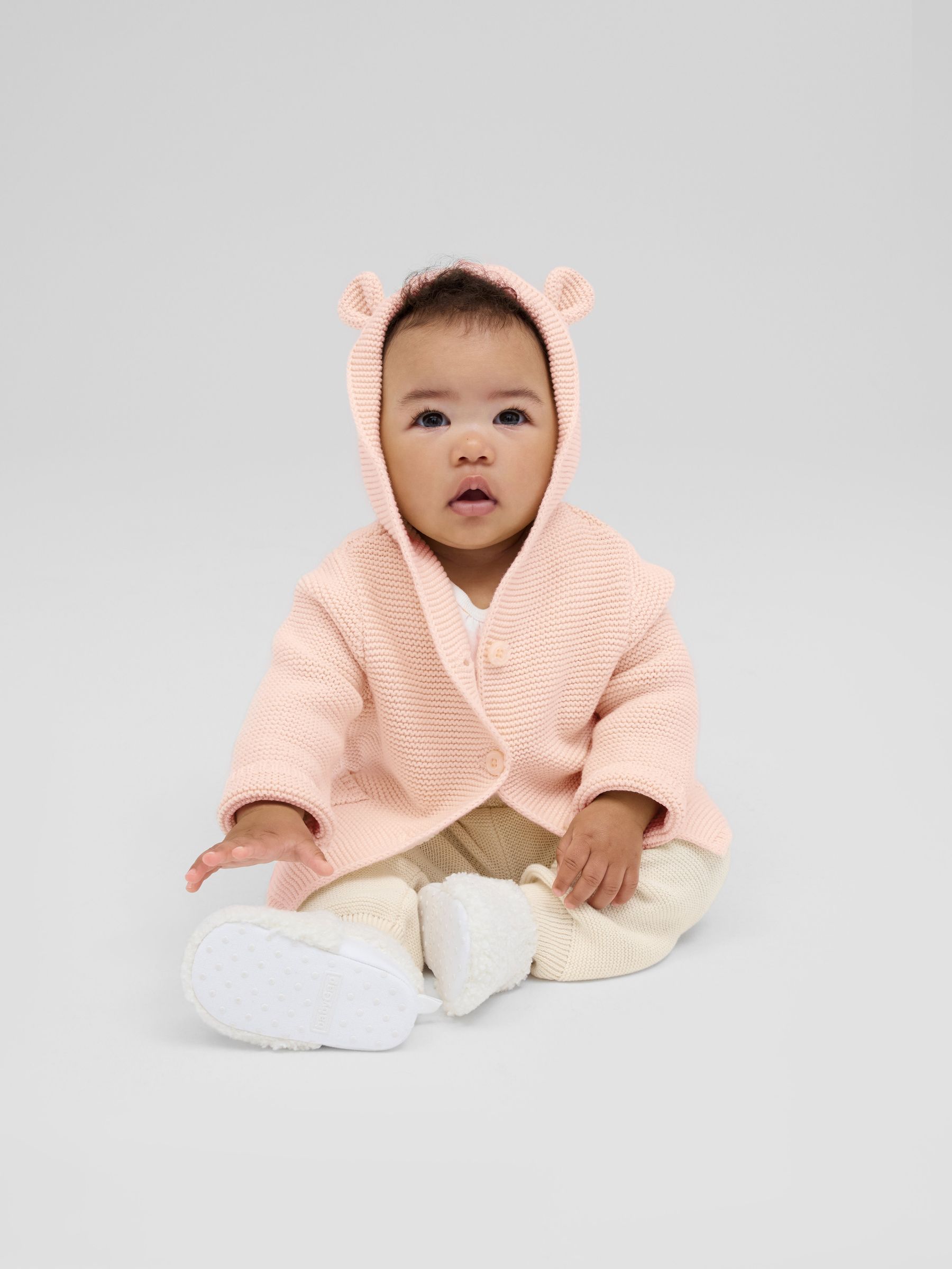Pink Knitted Brannan Bear Cardigan (Newborn-24mths) - Image 2 of 5