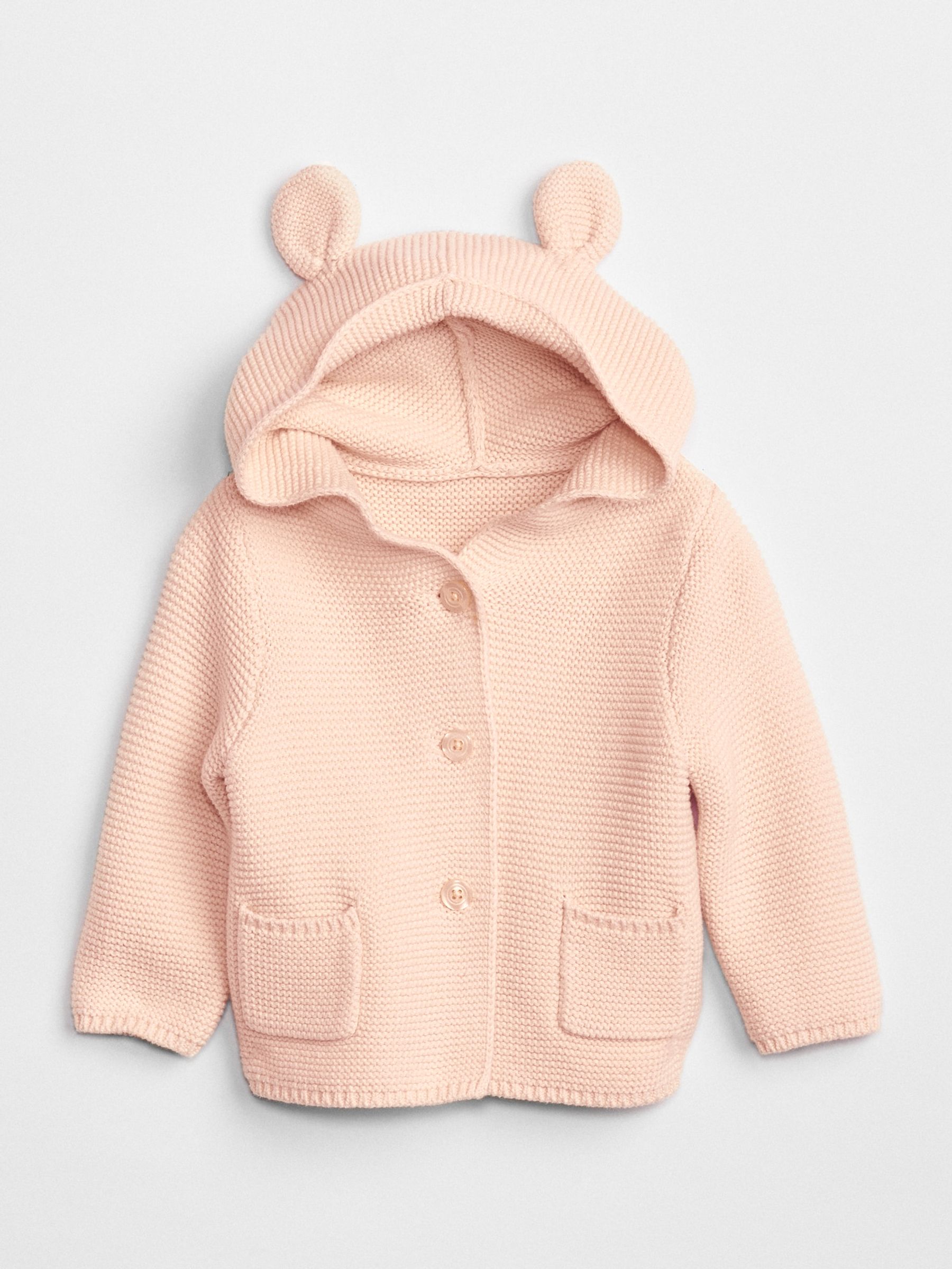 Pink Knitted Brannan Bear Cardigan (Newborn-24mths) - Image 3 of 5
