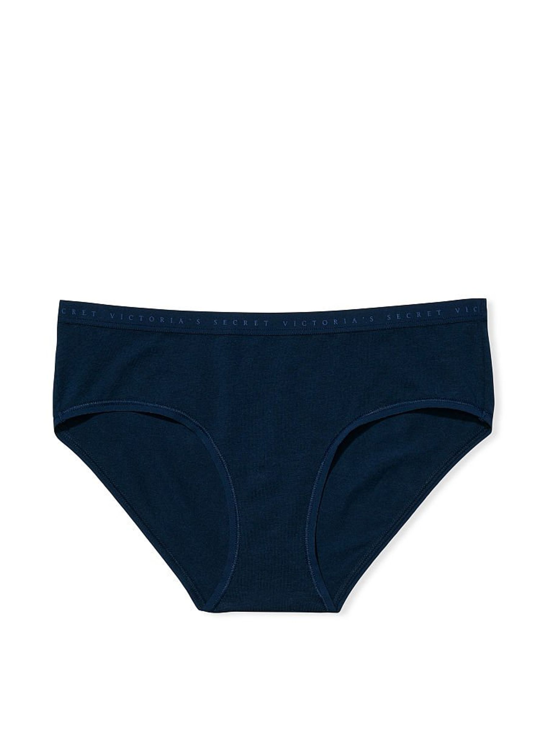 Noir Navy Blue Stretch Cotton Hipster Knickers - Image 3 of 3