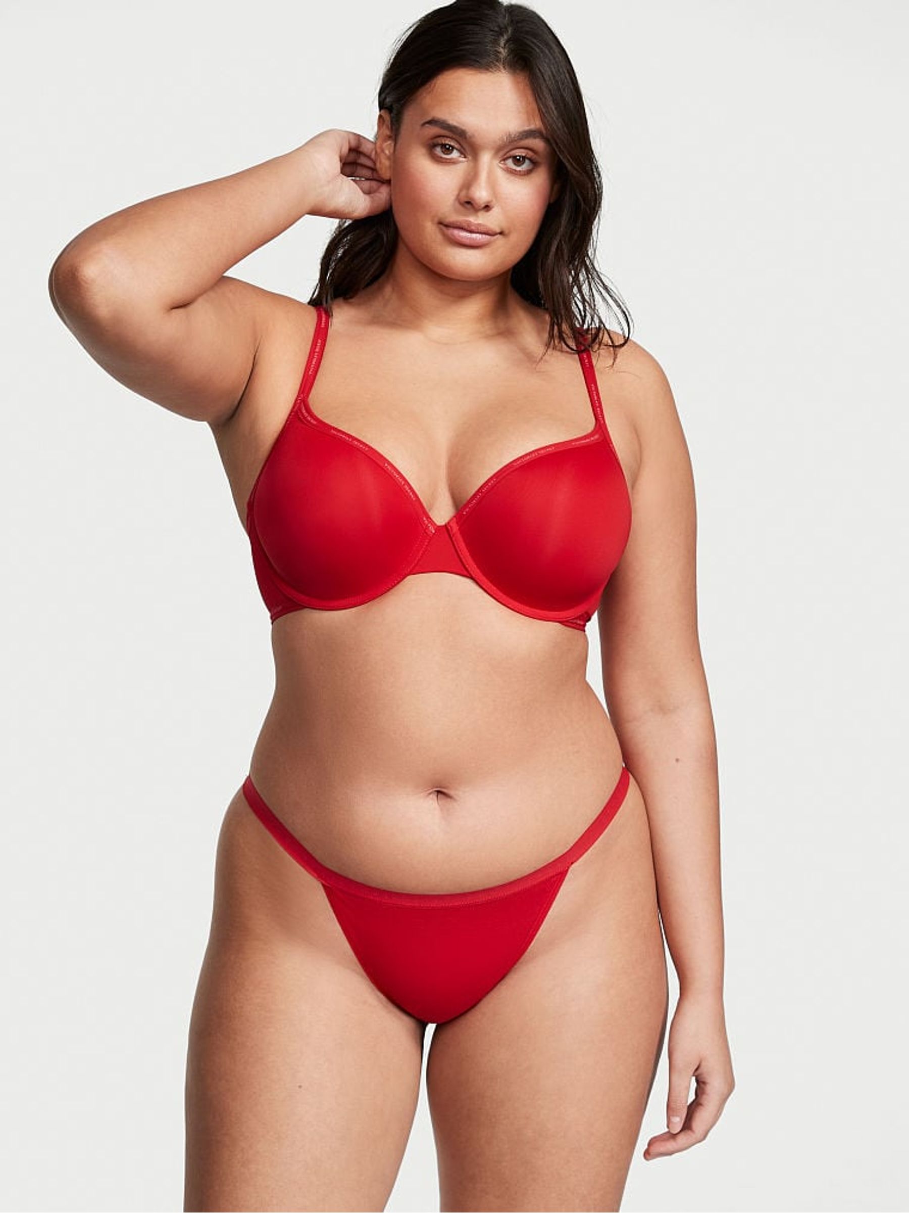 Lipstick Red Stretch Cotton Bikini Knickers - Image 1 of 1