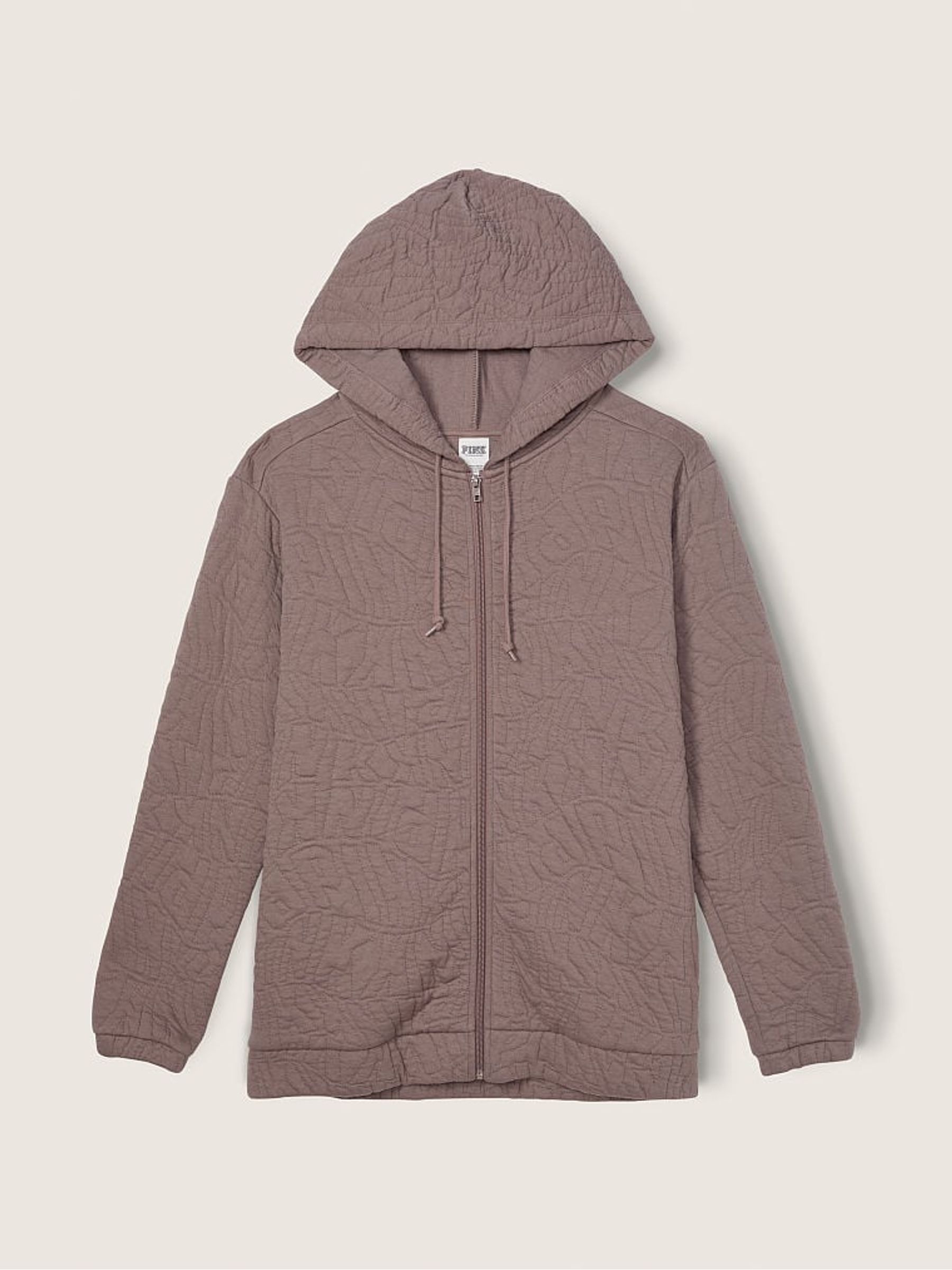 Iced Coffee Brown Zip Up Long Sleeve Hoodie - Image 1 of 1