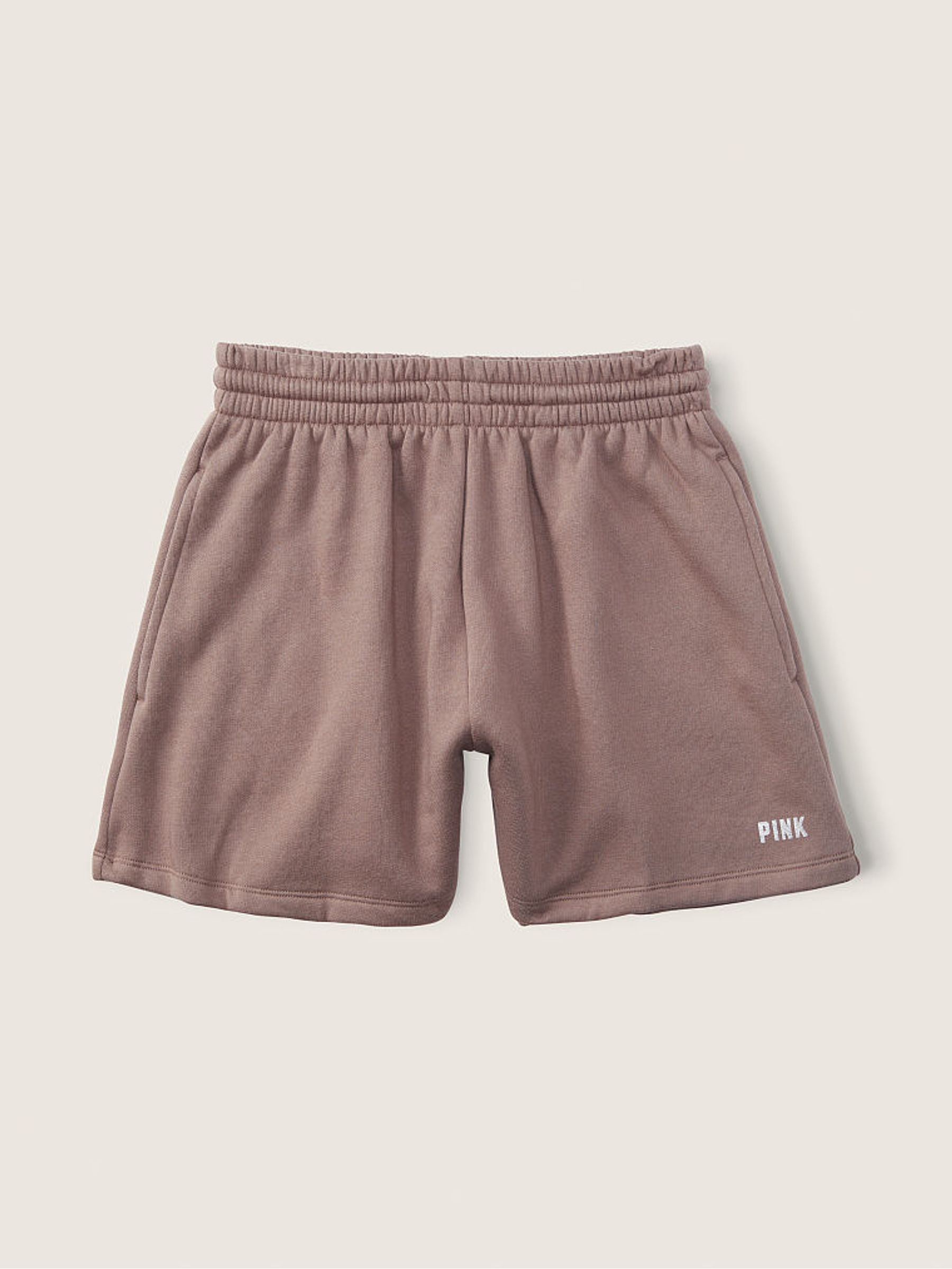 Iced Coffee Brown Fleece Sweat Shorts - Image 4 of 4