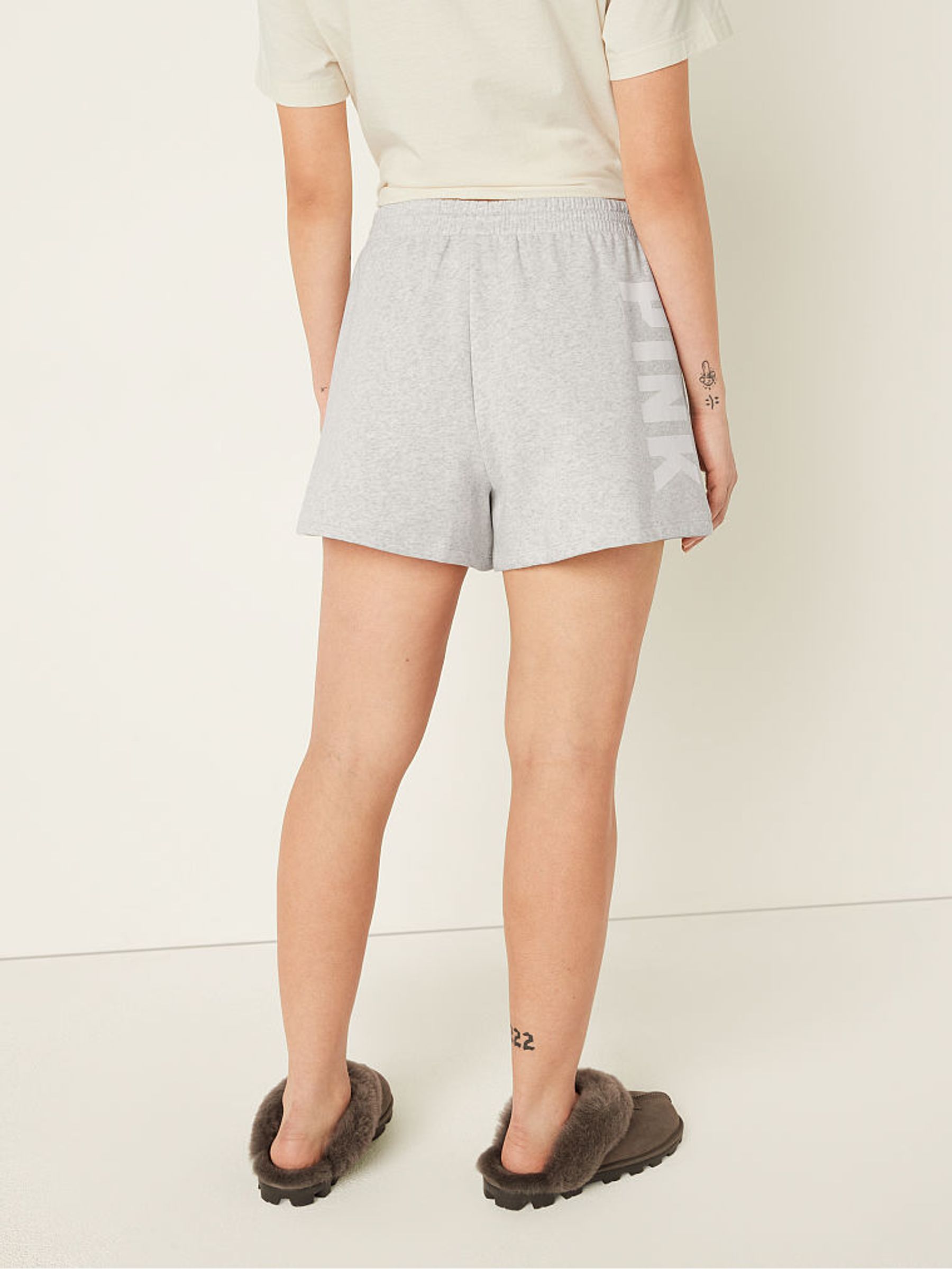 Heather Stone Grey Sans Logo Fleece Short - Image 3 of 3