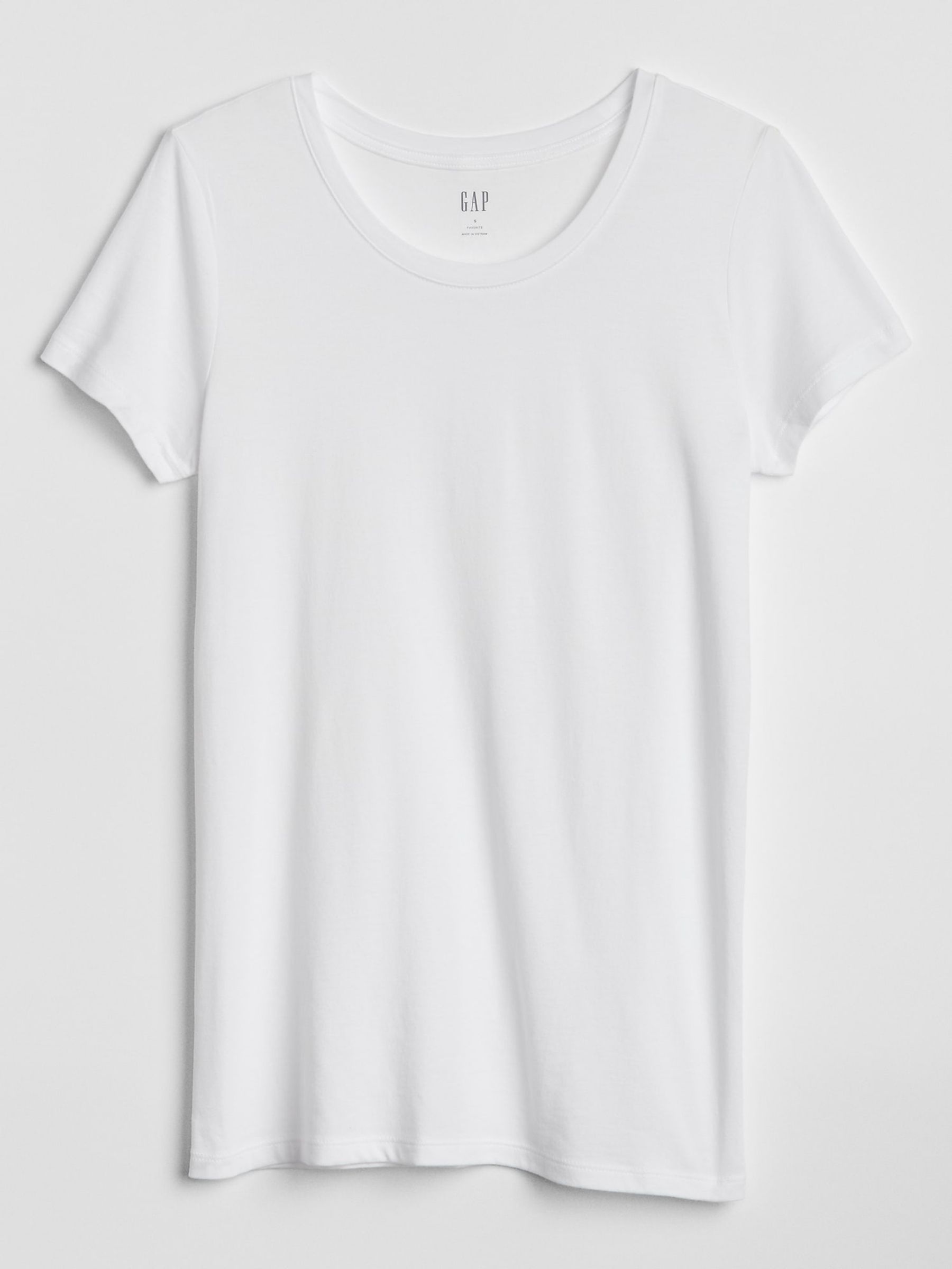 White Favourite Cotton-Modal Crew Neck Short Sleeve T-Shirt - Image 3 of 3