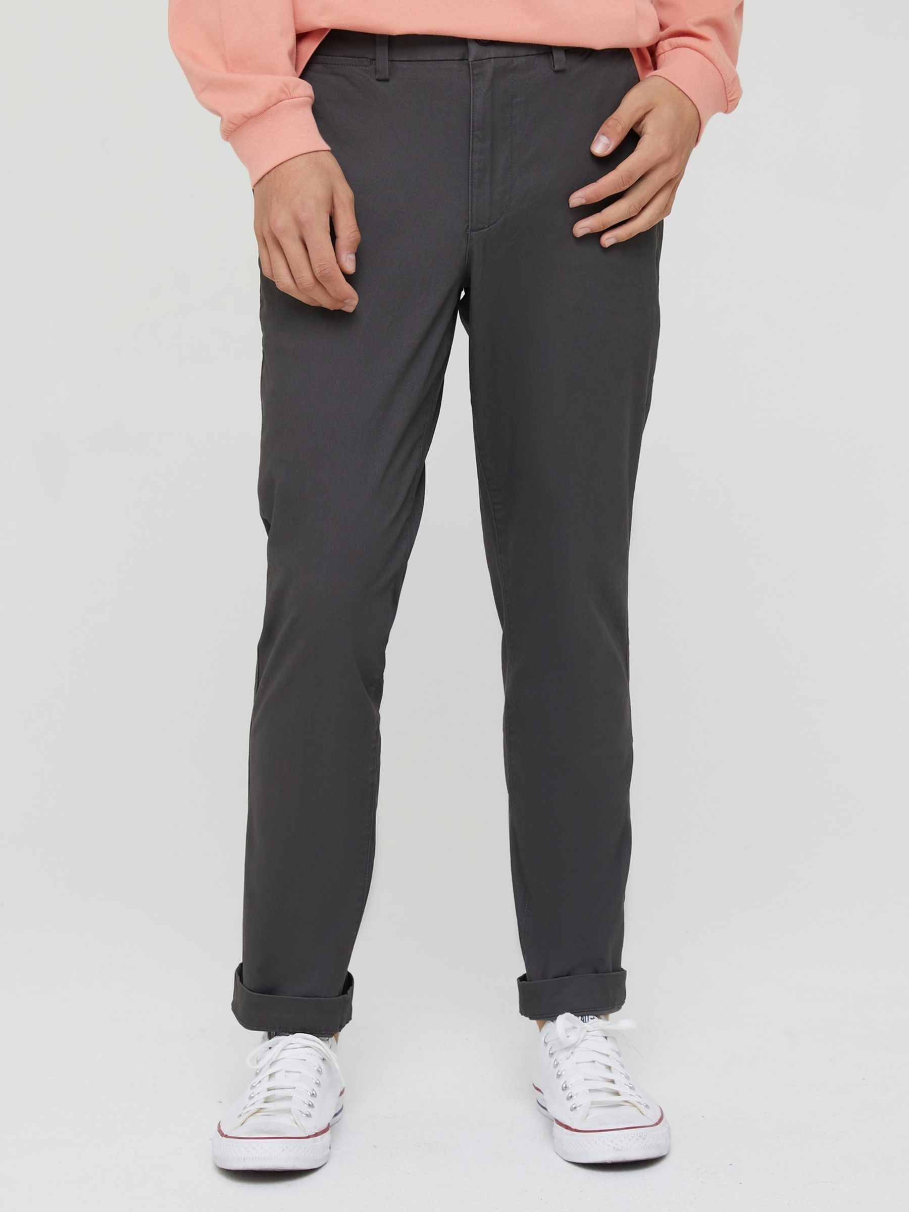 Black Slim Fit Stretch Essential Chino Trousers | Gap