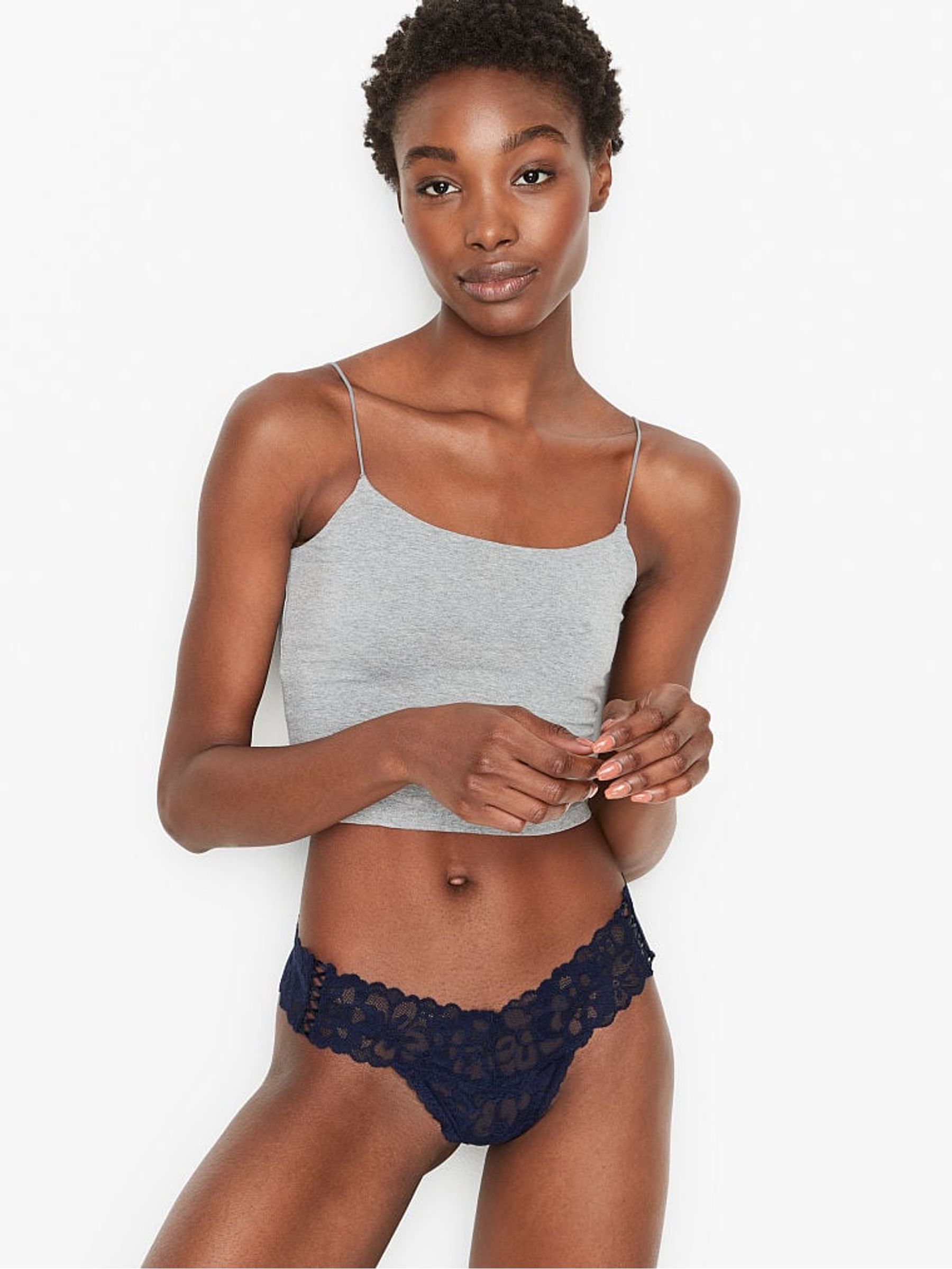 Noir Navy Blue Knickers - Image 1 of 3
