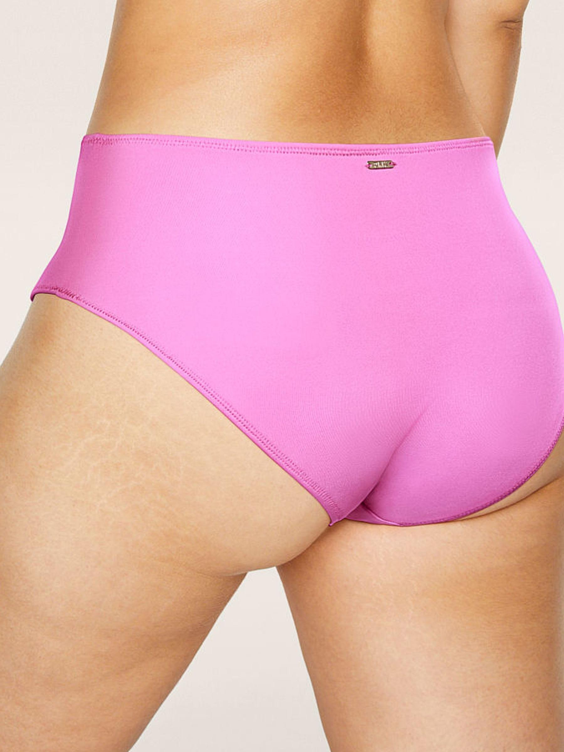 Neon Pink Bubble Swim High Waist Bikini Bottom - Image 2 of 3