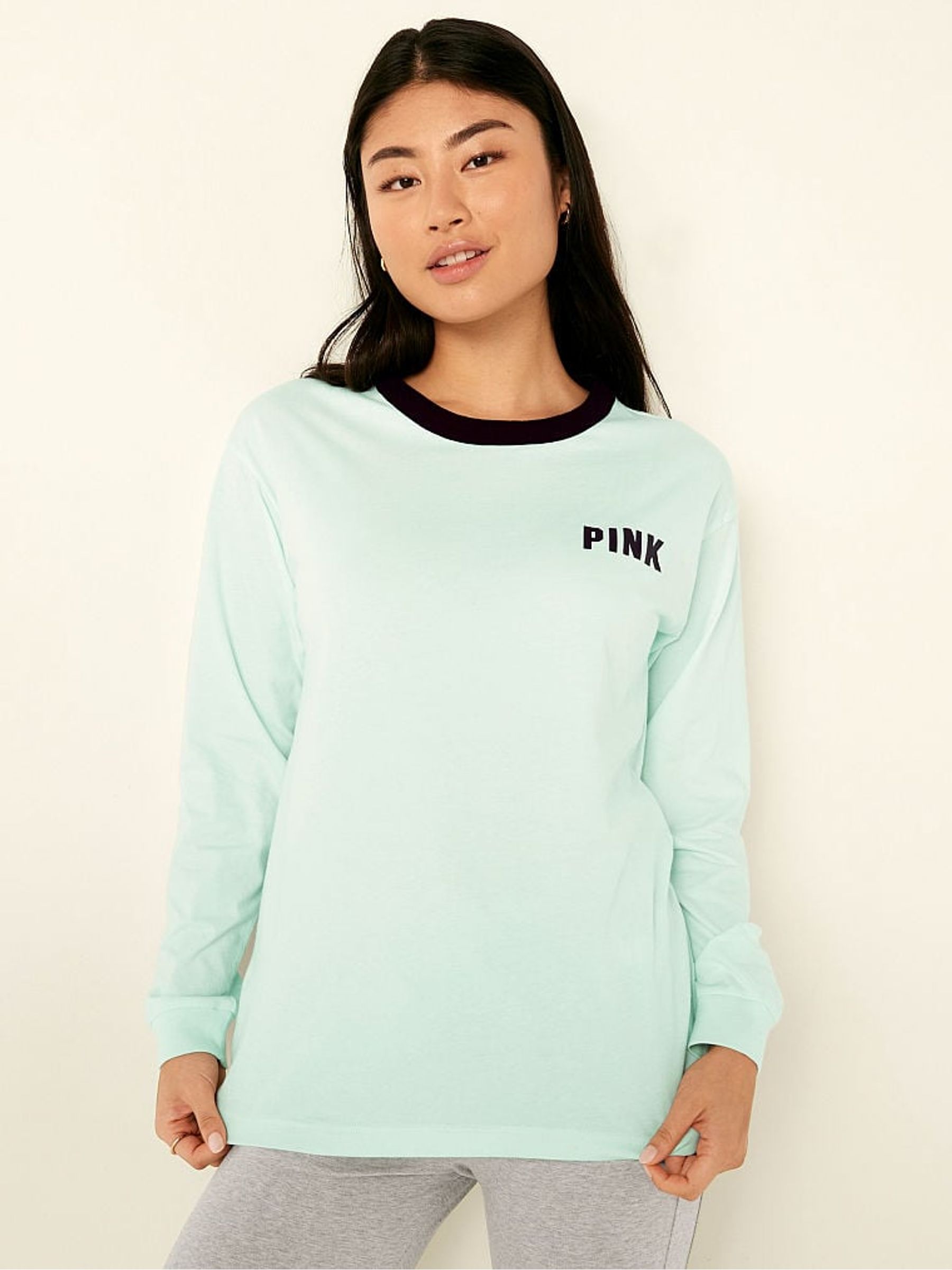 Spring Rain Green Long Sleeve T-Shirt - Image 1 of 5