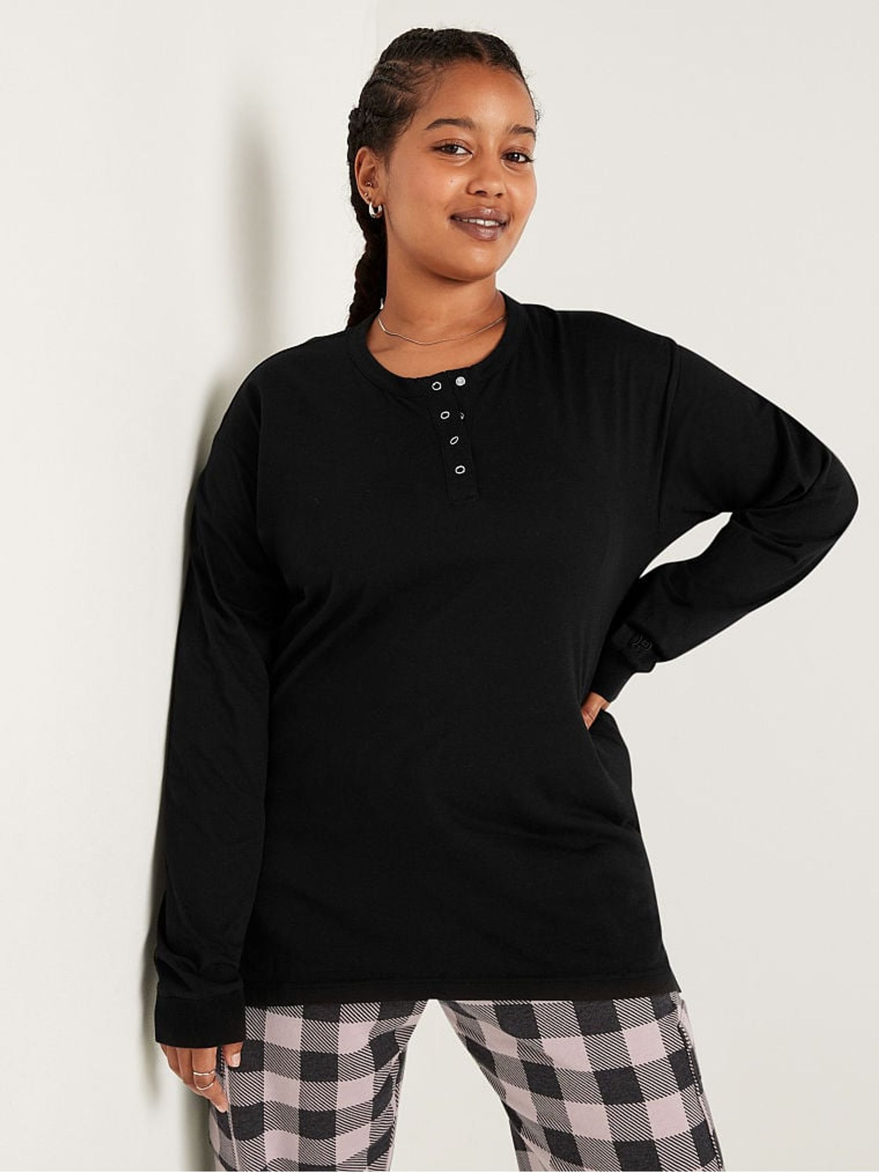 Black Long Sleeve T-Shirt - Image 1 of 4