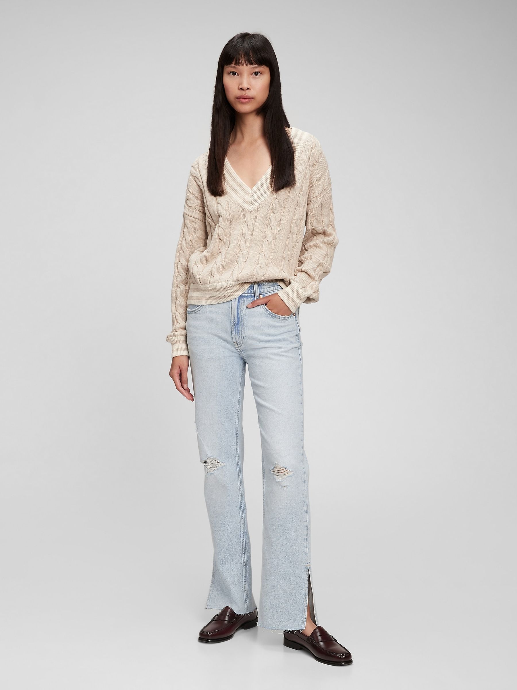 Blue Mid Rise Organic Cotton '90S Loose Fit Jeans - Image 4 of 6