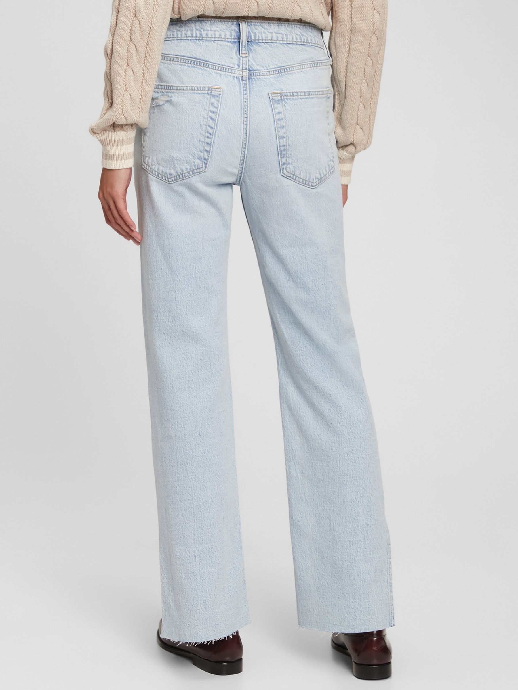 Blue Mid Rise Organic Cotton '90S Loose Fit Jeans - Image 5 of 6