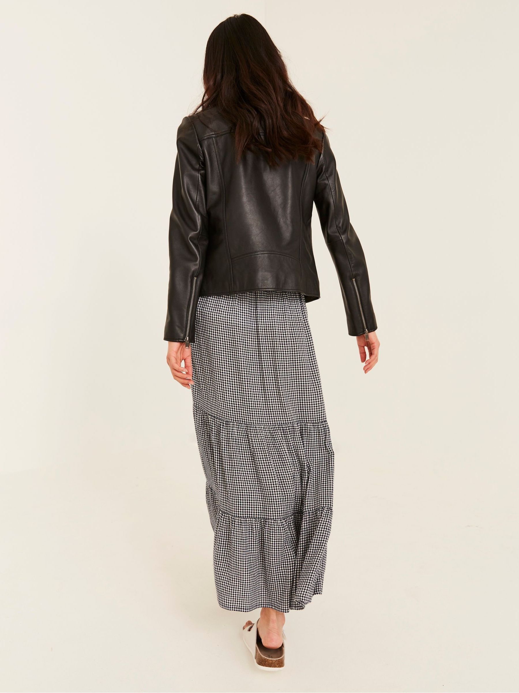 Bethany Black Biker Jacket - Image 2 of 4