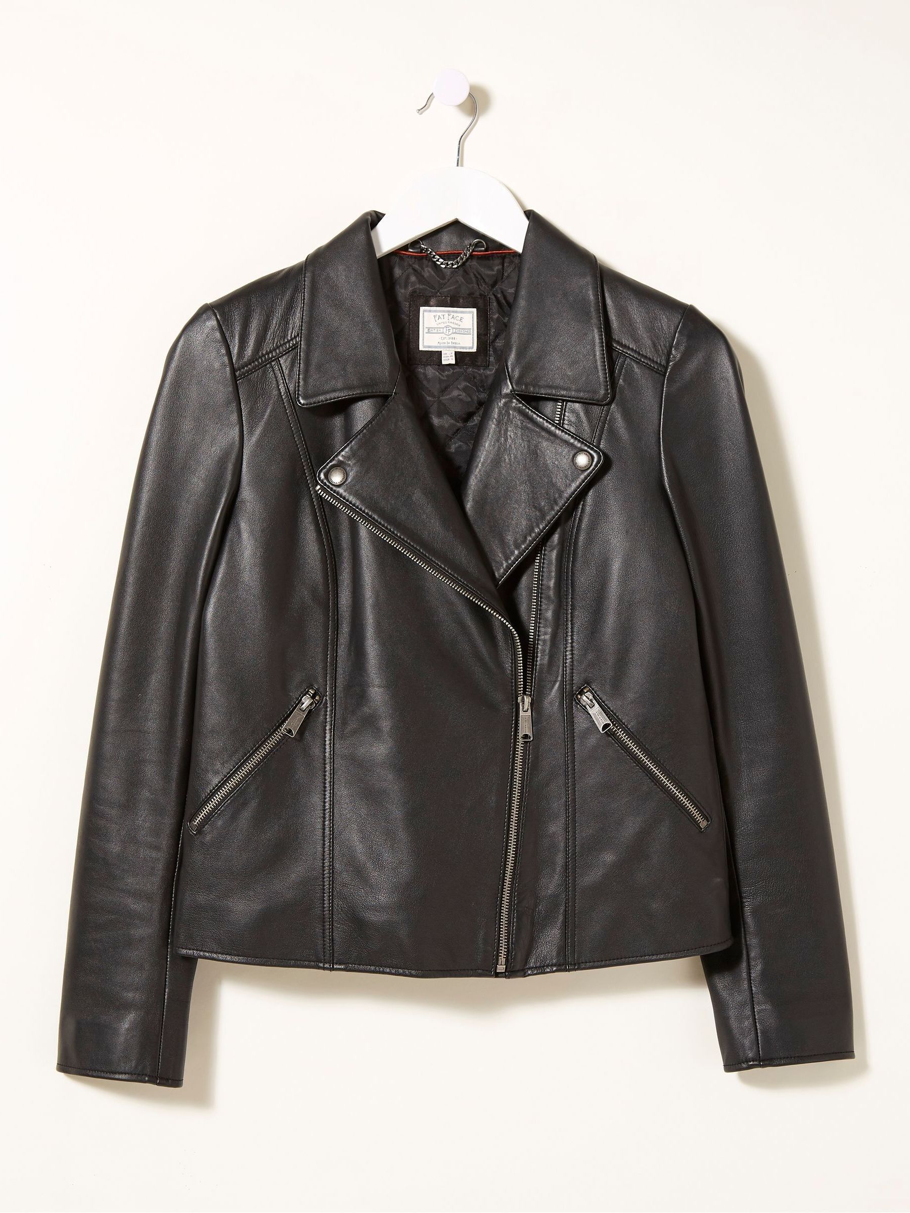 Bethany Black Biker Jacket - Image 4 of 4