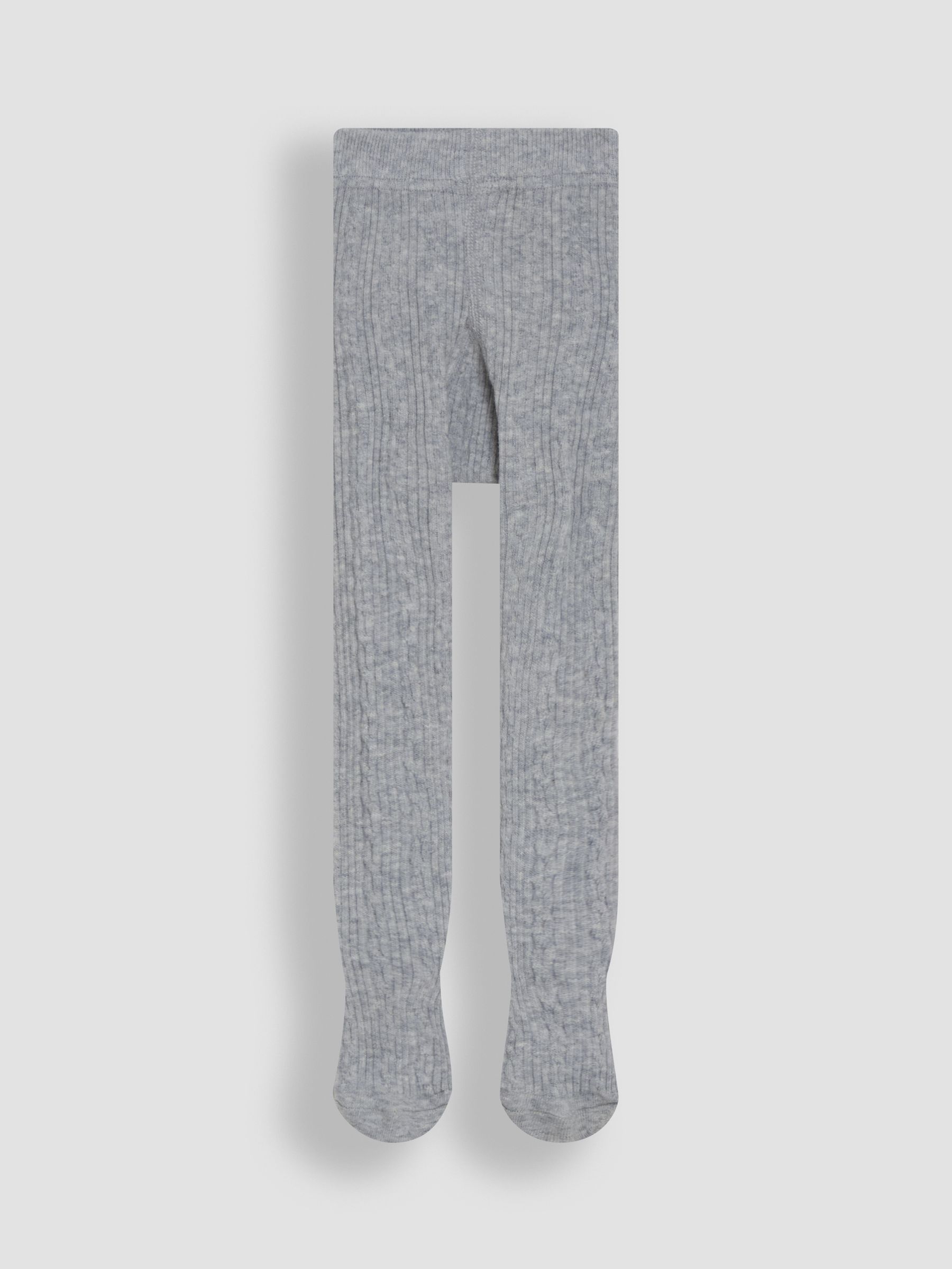 Grey Cotton Rich Cable Tights - Image 2 of 3