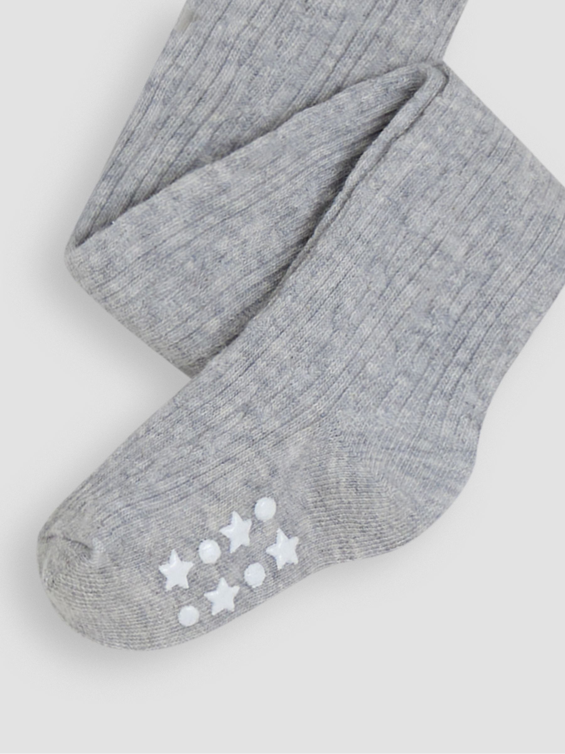 Grey Cotton Rich Cable Tights - Image 3 of 3