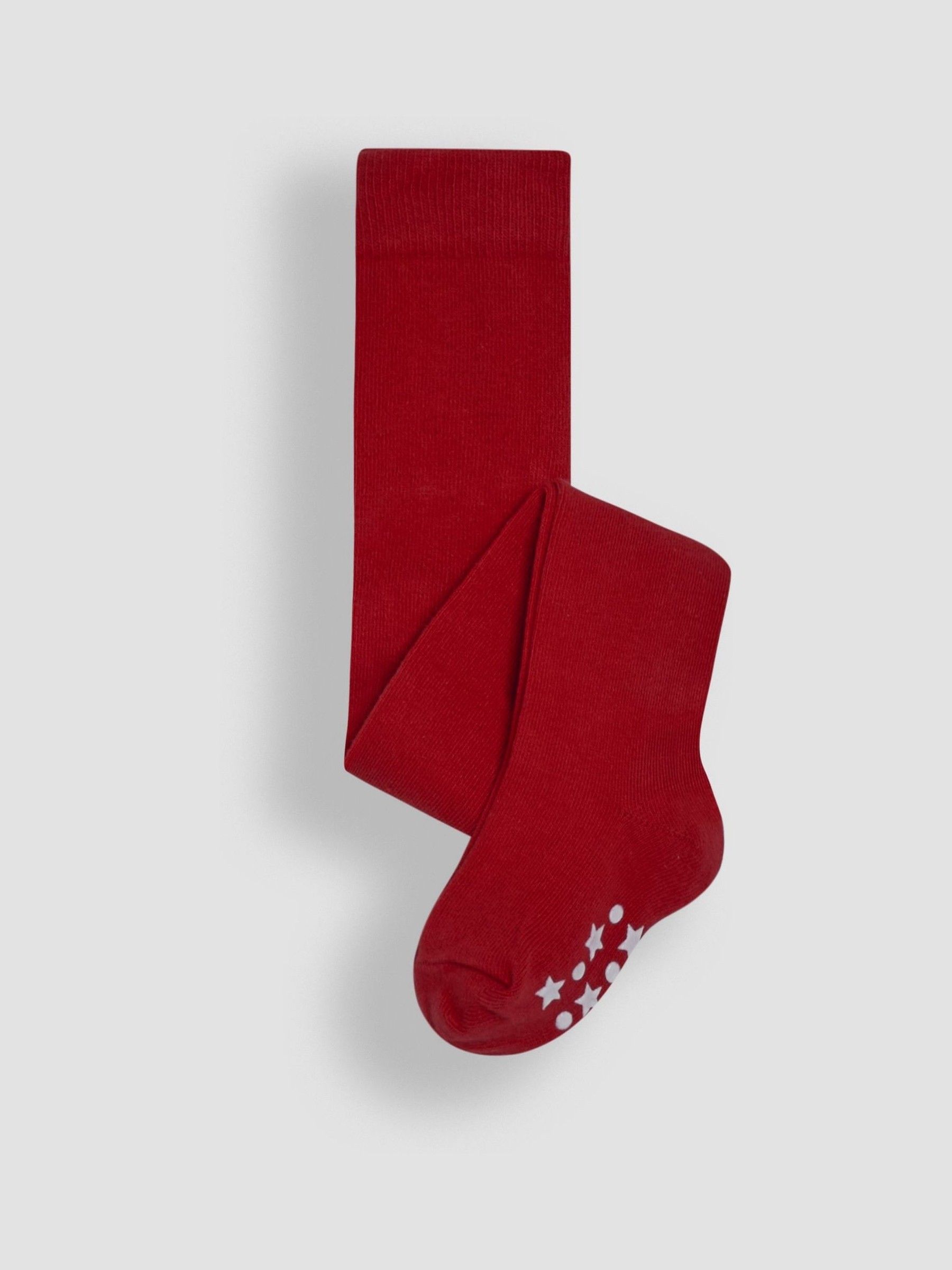 Bright Red Cotton Rich Plain Tights - Image 1 of 3