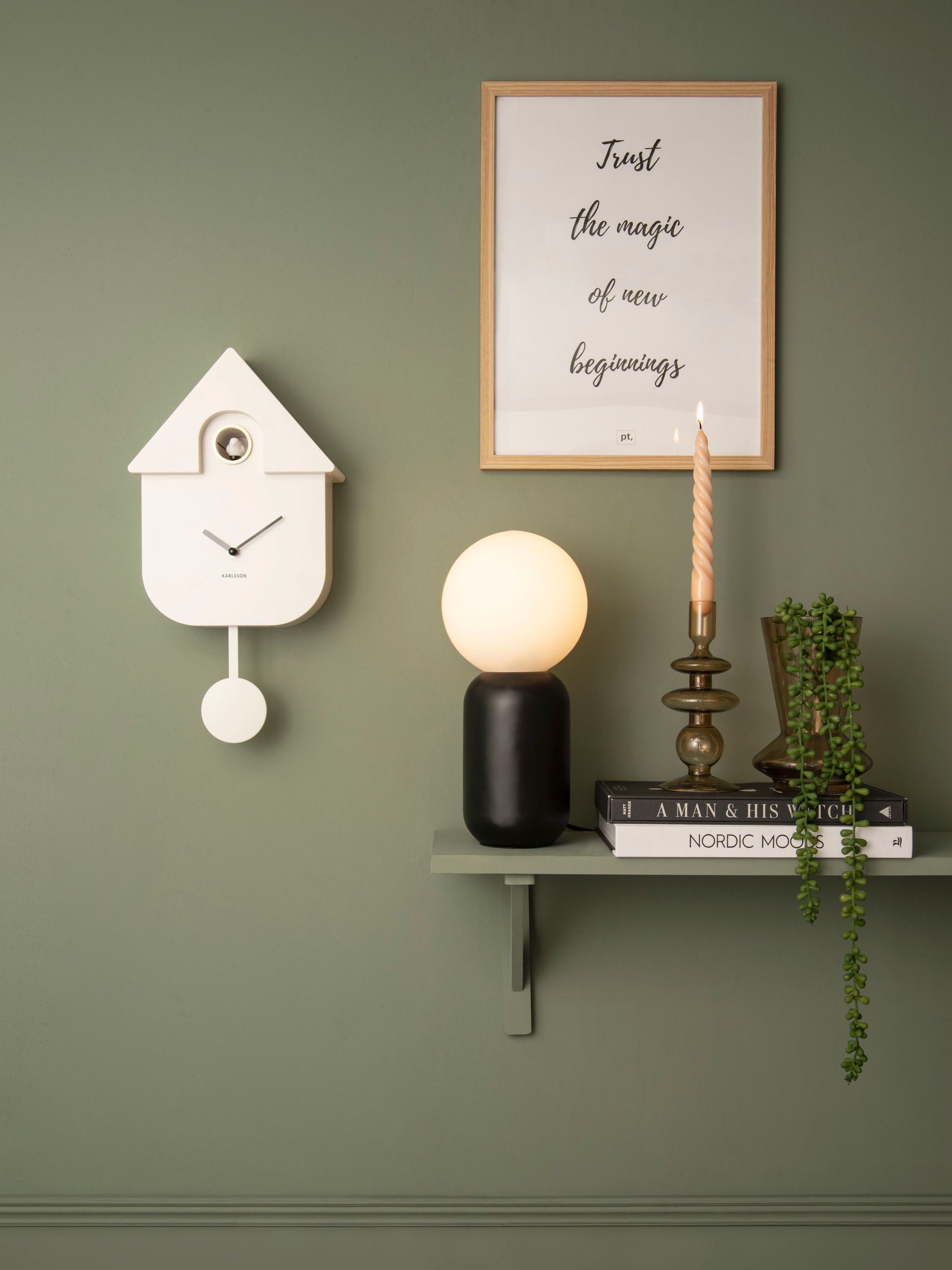 Karlsson White Cuckoo Alarm Clock - Image 1 of 4