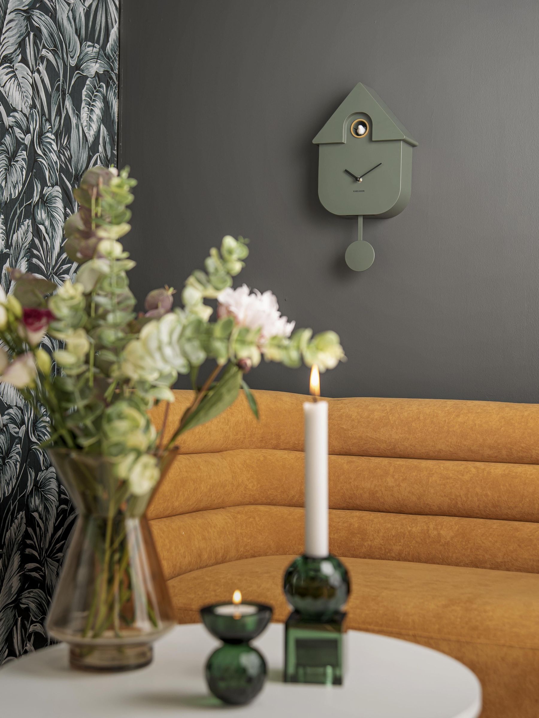 Karlsson Green Cuckoo Alarm Clock - Image 4 of 4