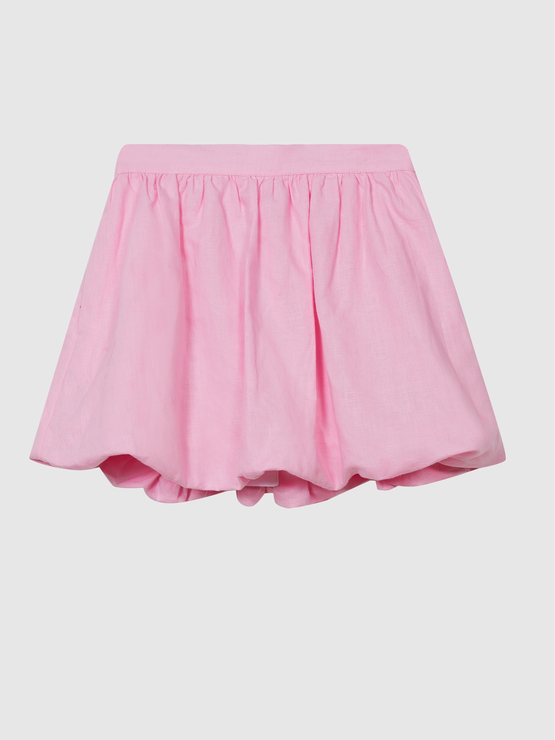 Bubble Hem Mini Skirt in Pink - Image 2 of 5