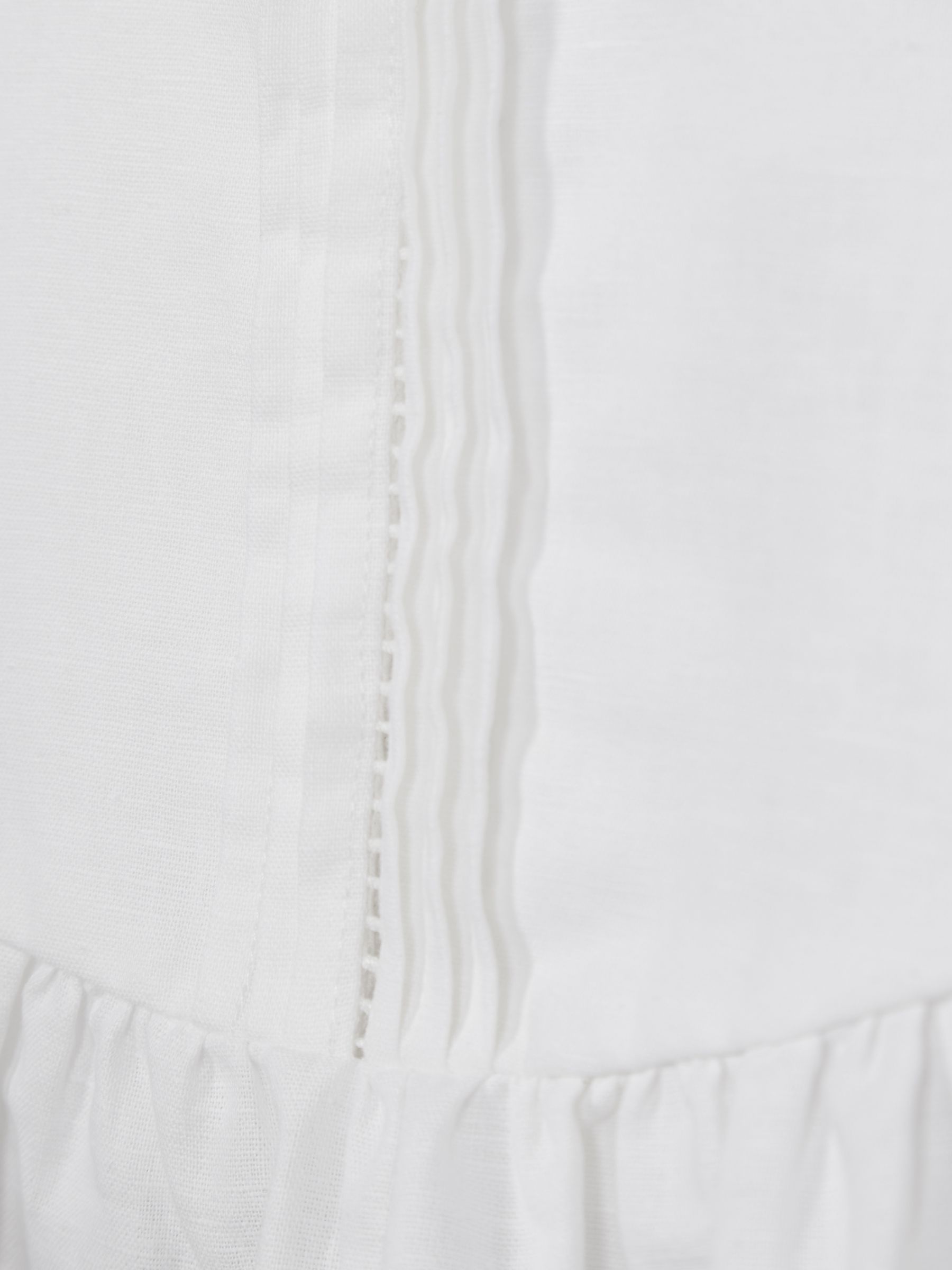 Tie Shoulder Crop Top in White - Image 6 of 6