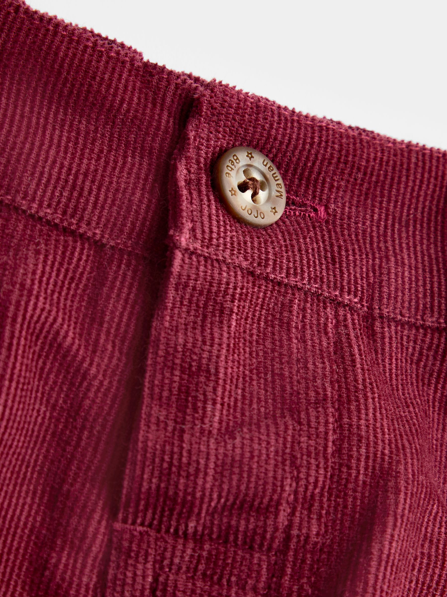 Burgundy Red & Navy Blue 2-Pack Cord Trousers - Image 7 of 7