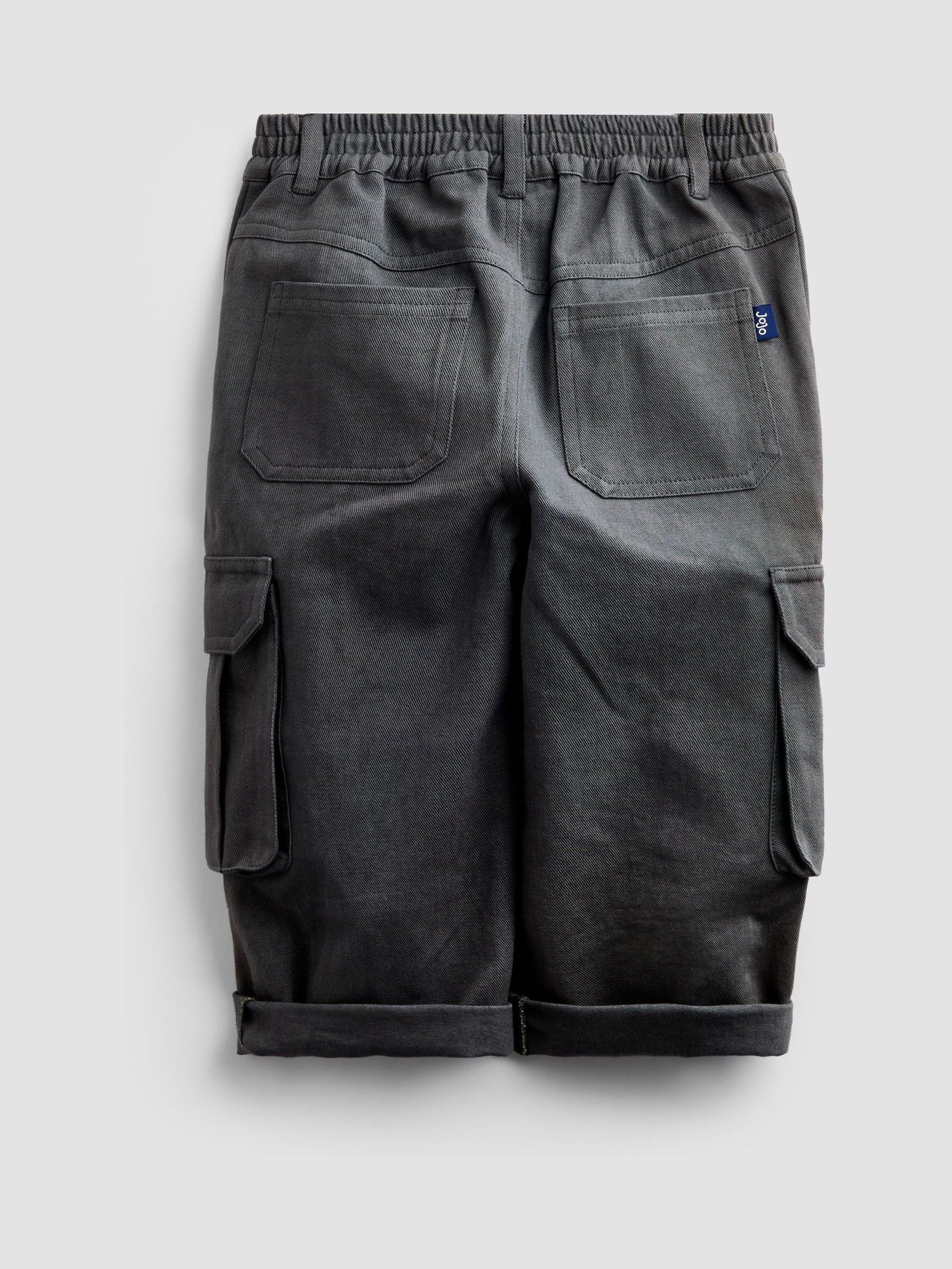 Charcoal Grey Cargo Trousers - Image 2 of 4