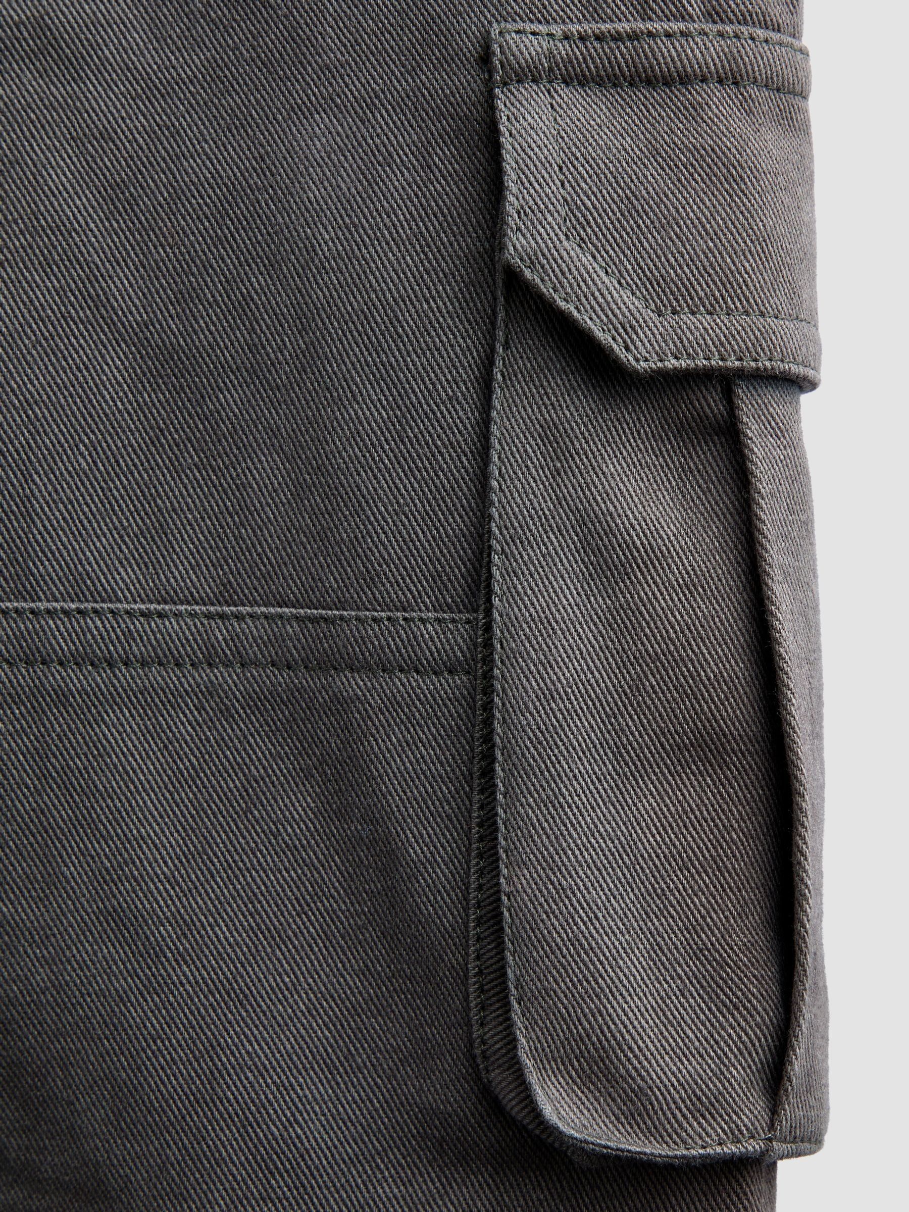 Charcoal Grey Cargo Trousers - Image 4 of 4