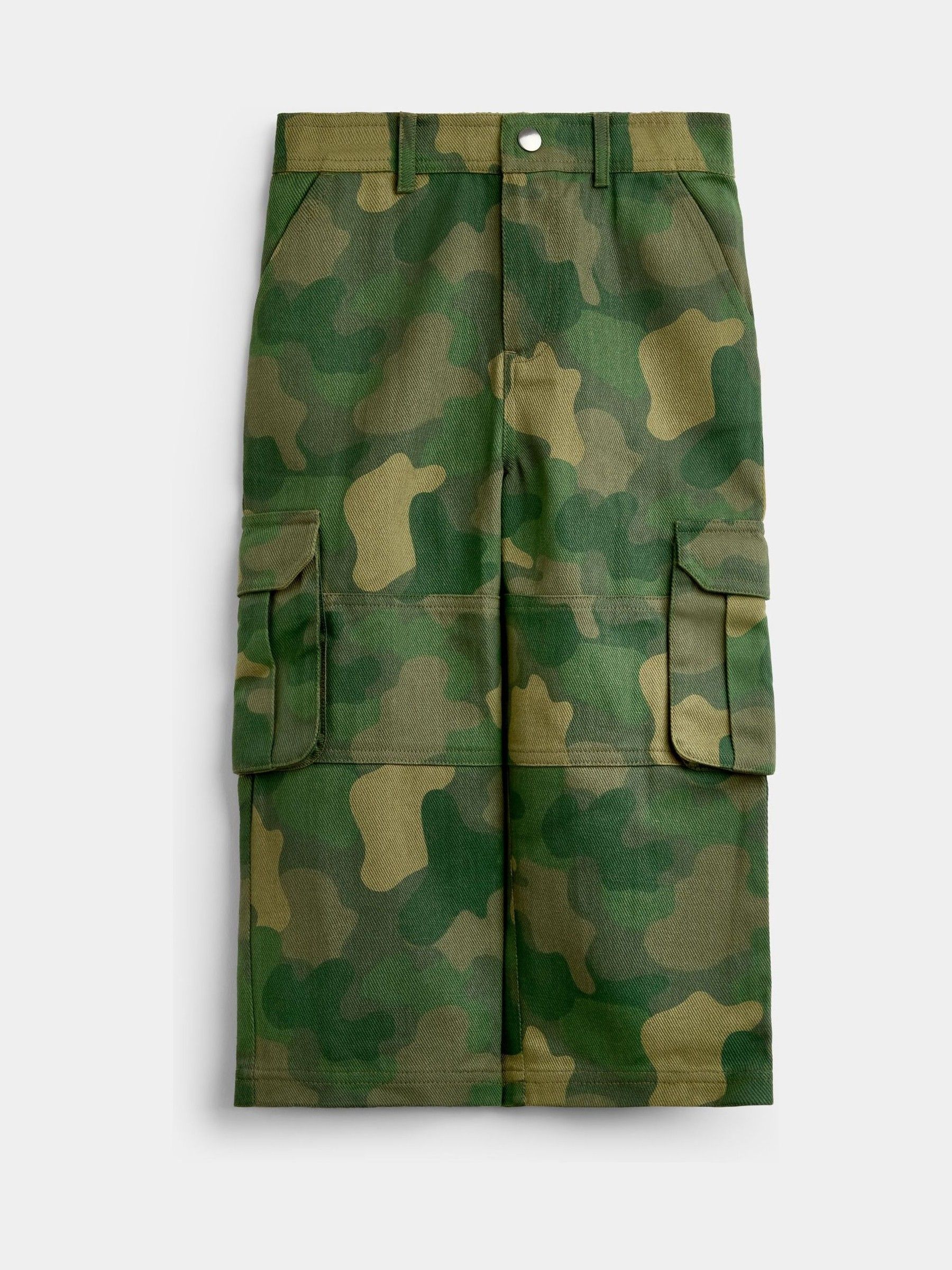 Khaki Green Camo Cargo Trousers - Image 4 of 7