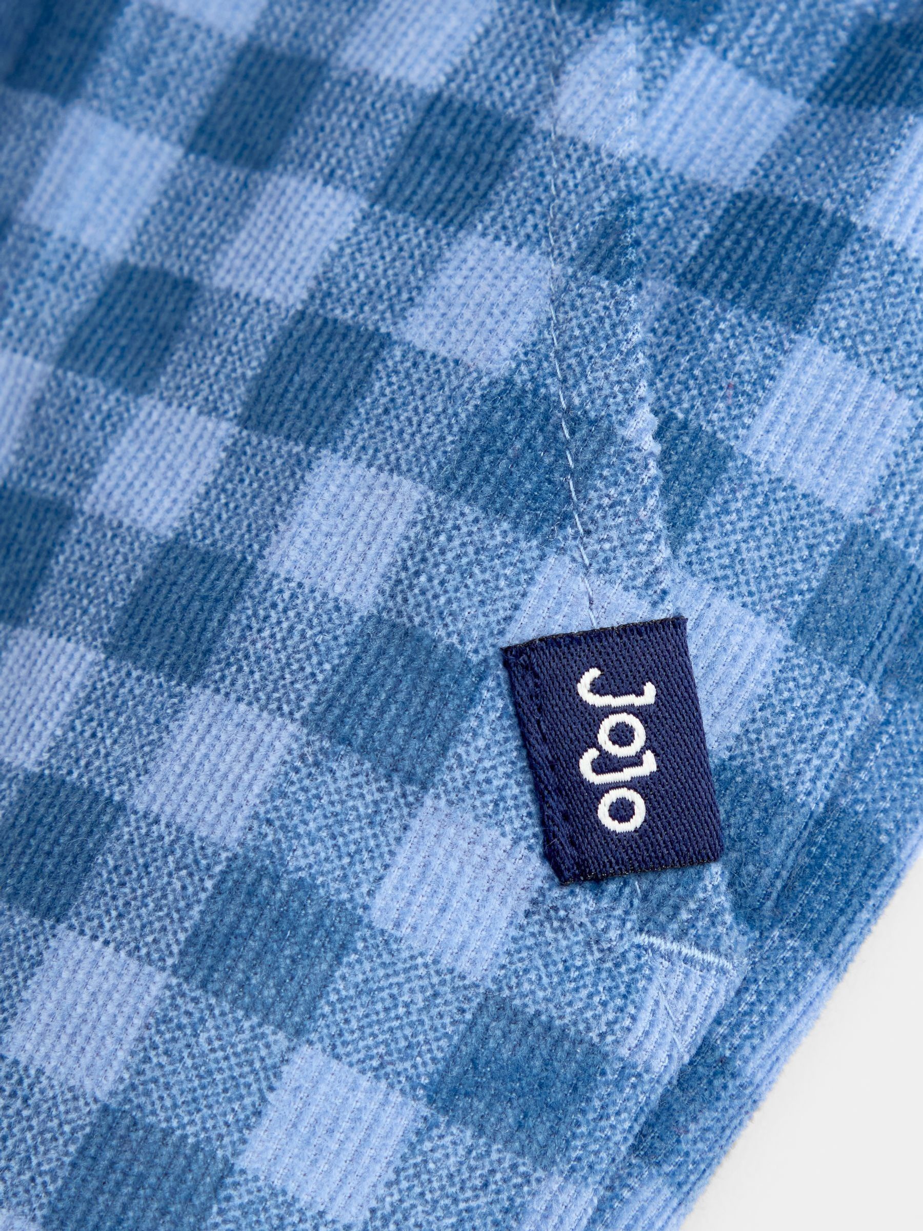 Blue Gingham Relaxed Pull-Up Cord Trousers - Image 2 of 3