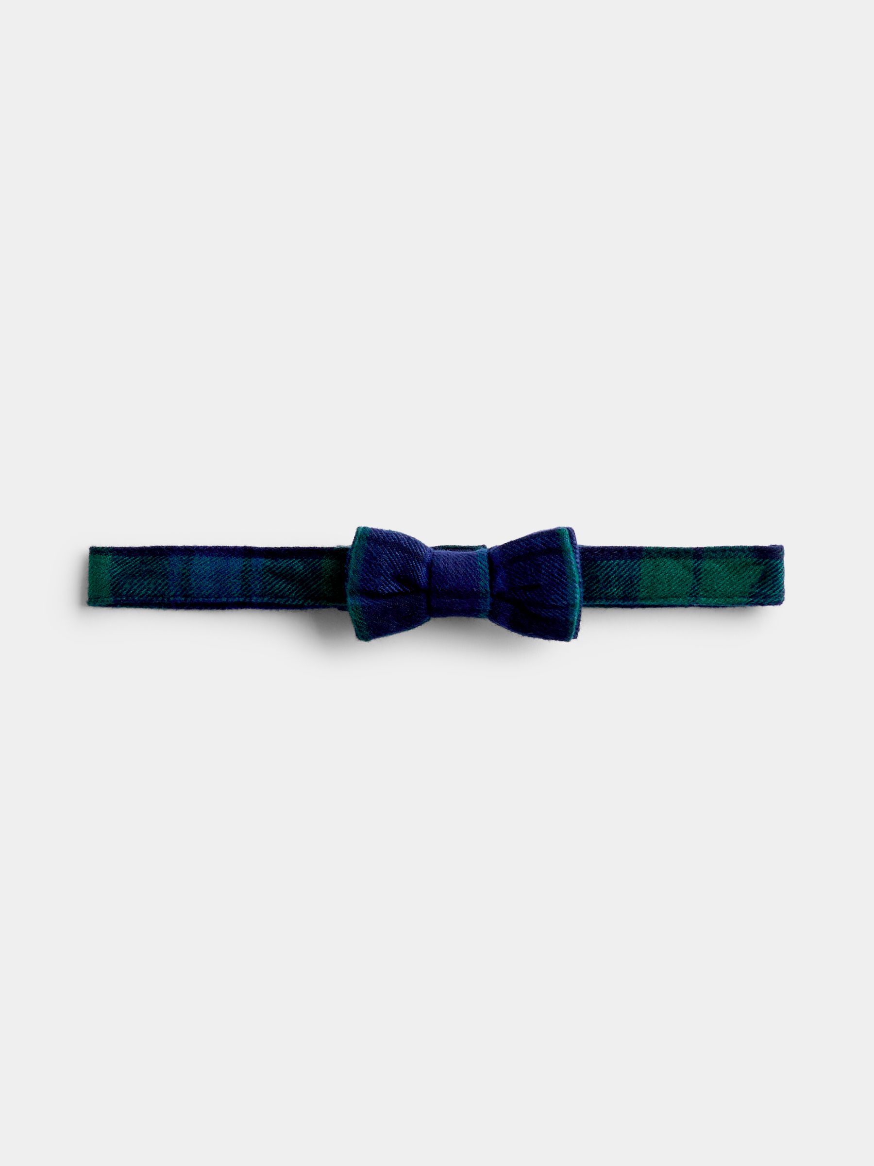 Navy Blue Tartan 3-Piece Bow Tie Waistcoat & Shirt Set - Image 6 of 6 Navy Blue Tartan 3-Piece Bow Tie Waistcoat & Shirt Set - Image 6 of 6
