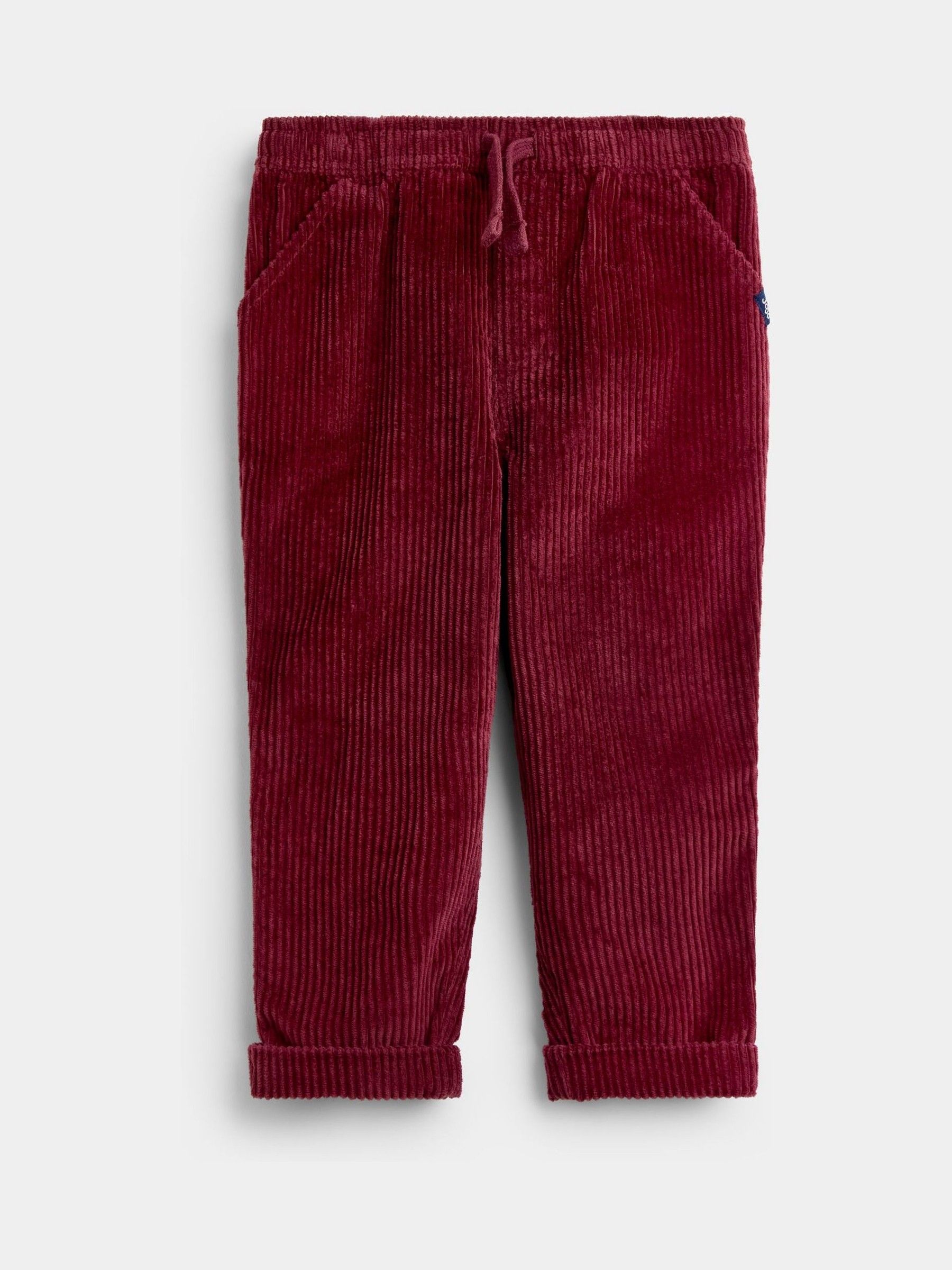 Burgundy Red Cord Pull-Up Trousers - Image 1 of 4