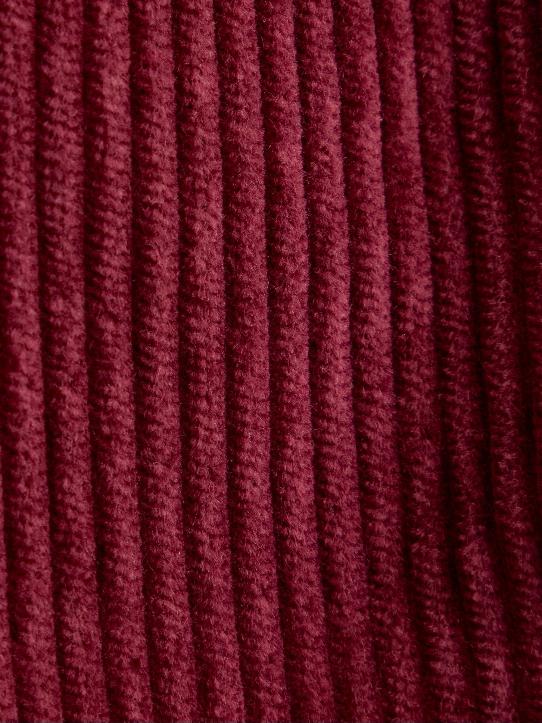 Burgundy Red Cord Pull-Up Trousers - Image 4 of 4