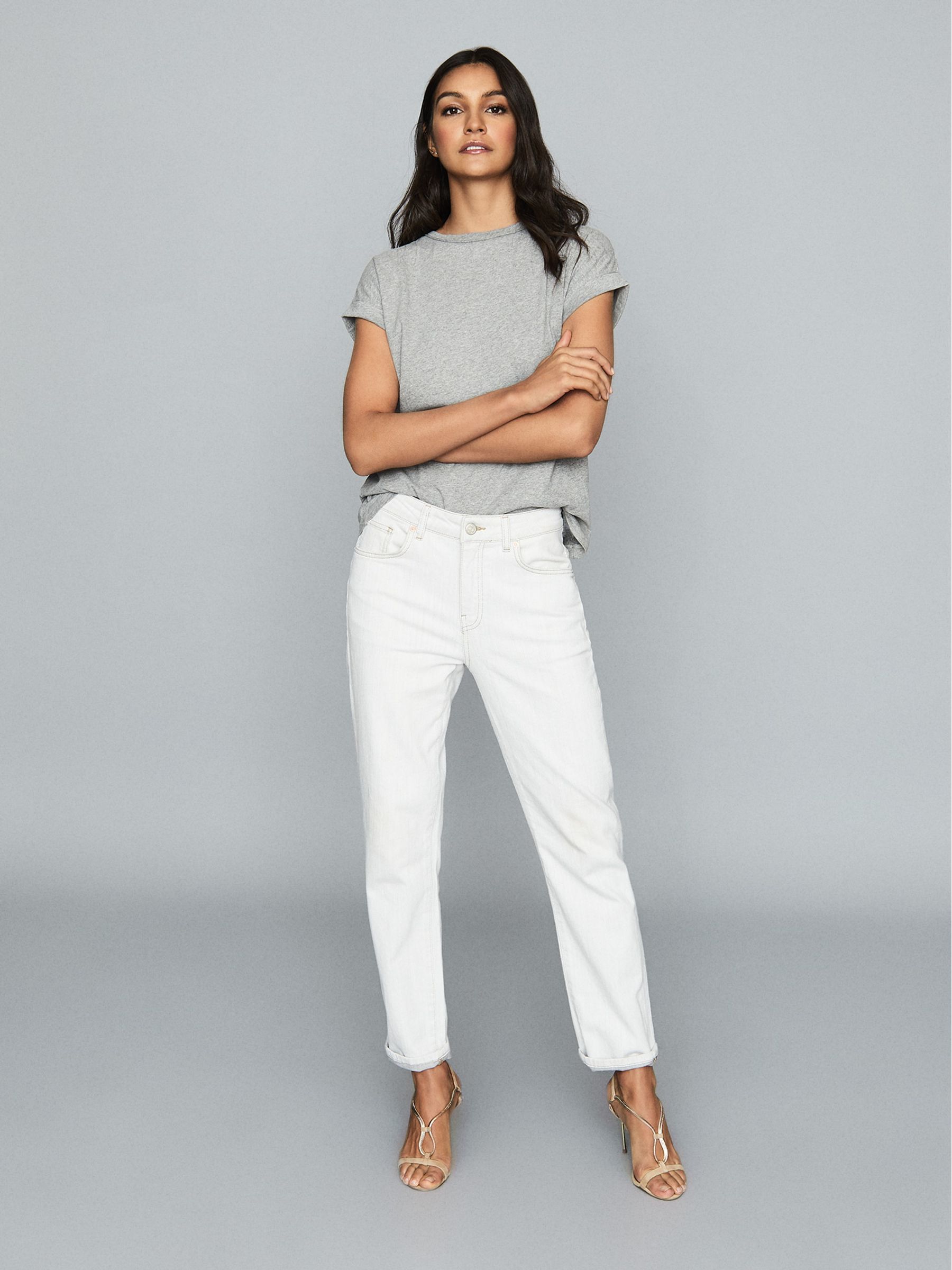 Cotton Jersey T-Shirt in Grey Marl - Image 1 of 6