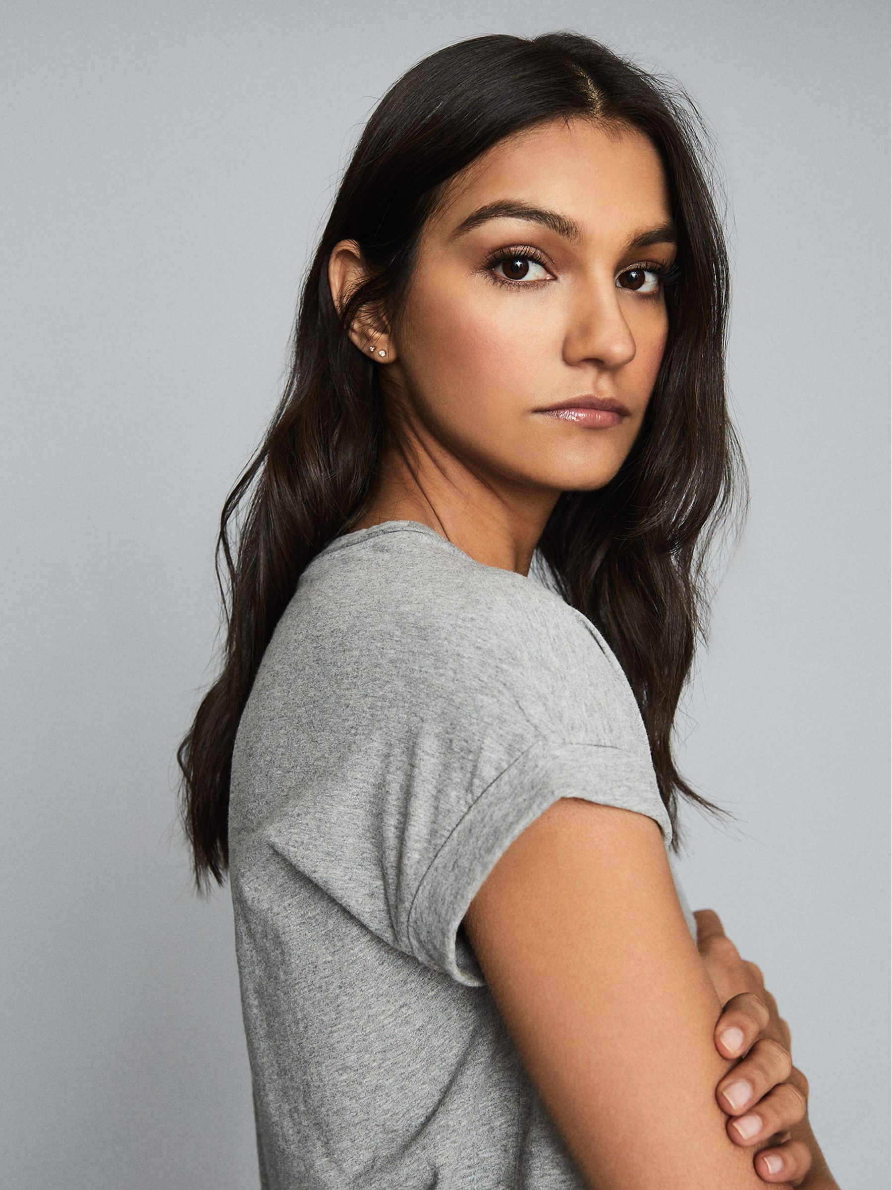 Cotton Jersey T-Shirt in Grey Marl - Image 3 of 6