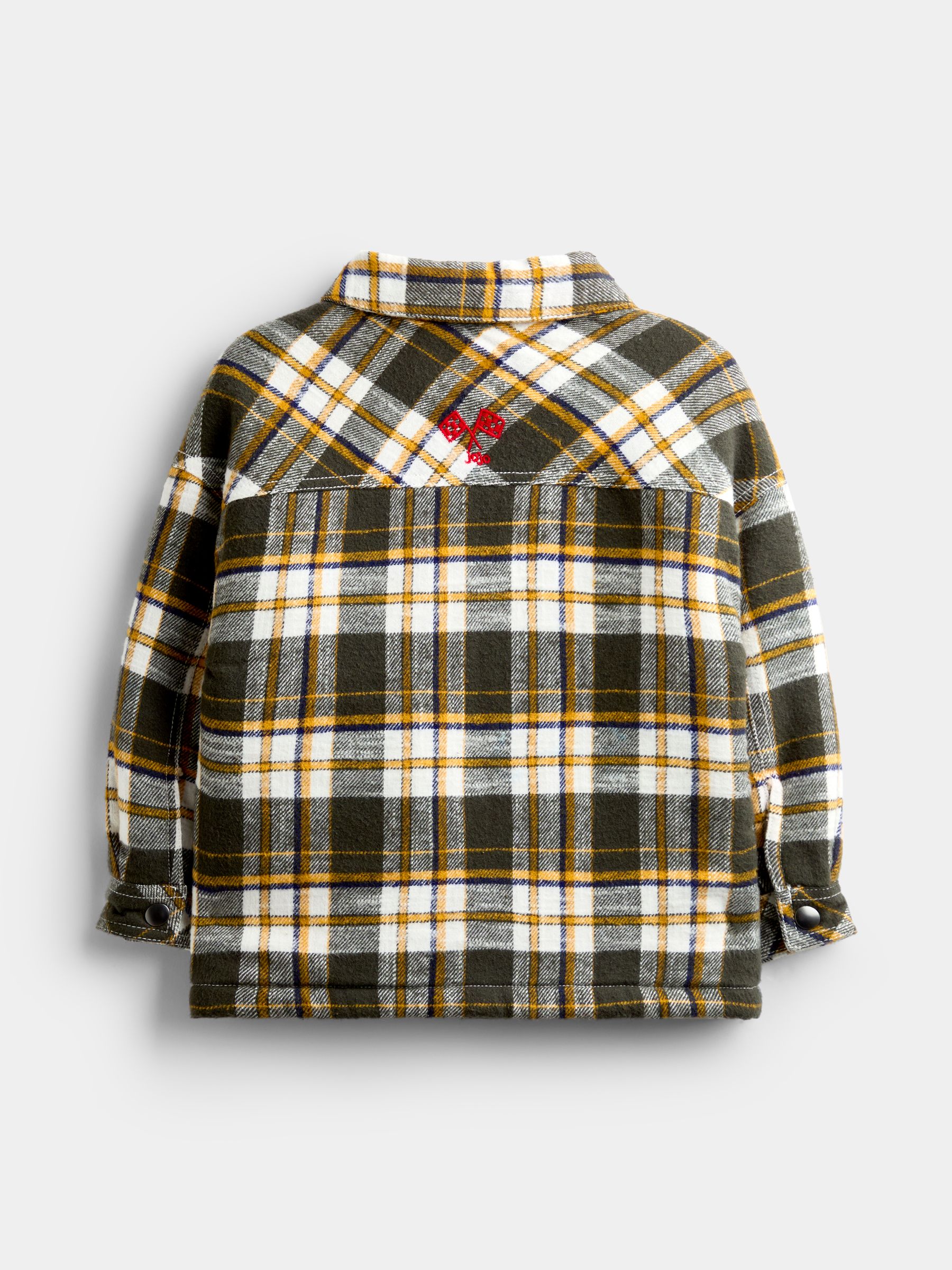 Charcoal Grey Check Race Fleece Lined Shacket - Image 2 of 4