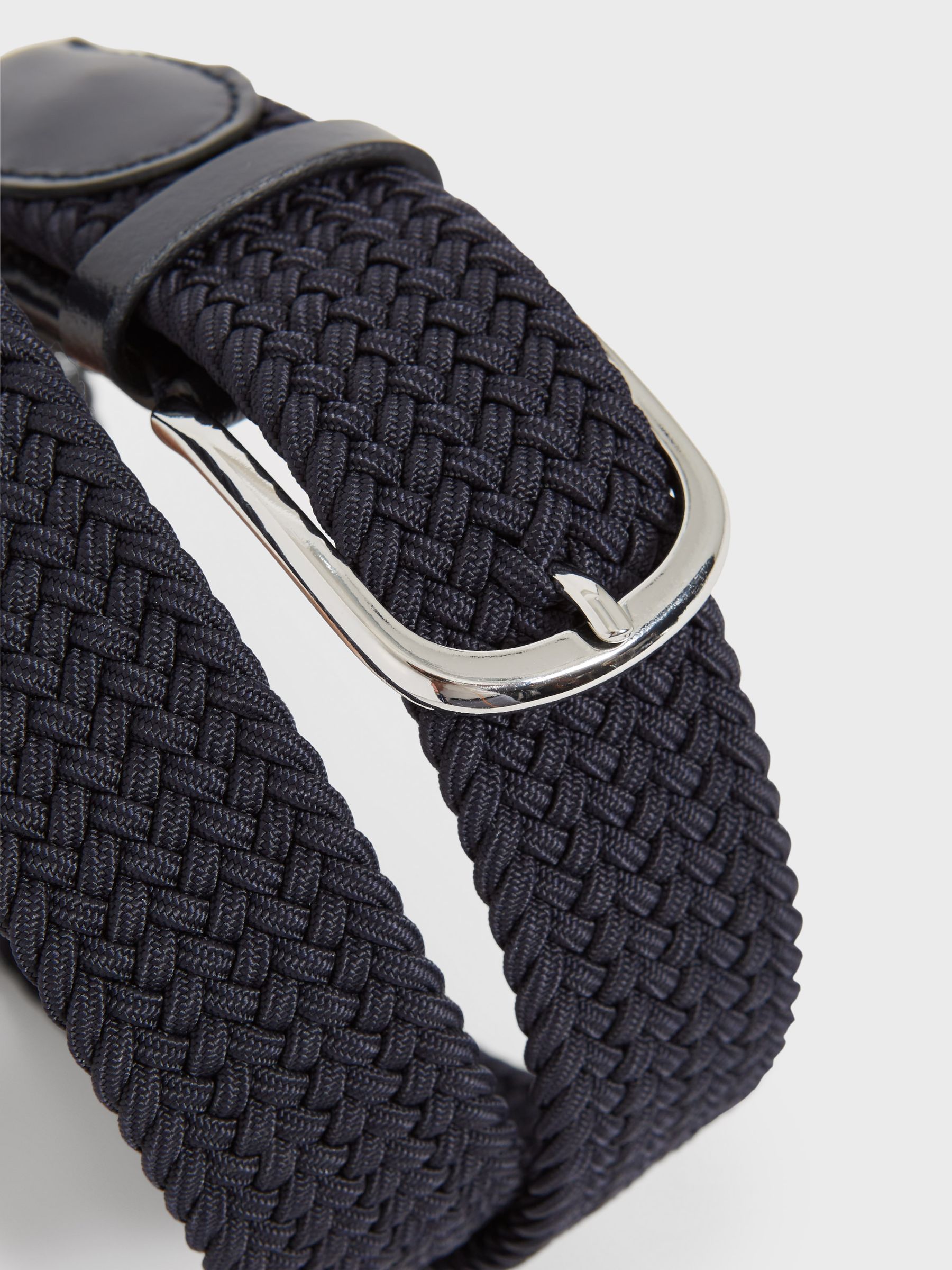 Woven Belt in Navy - Image 4 of 6