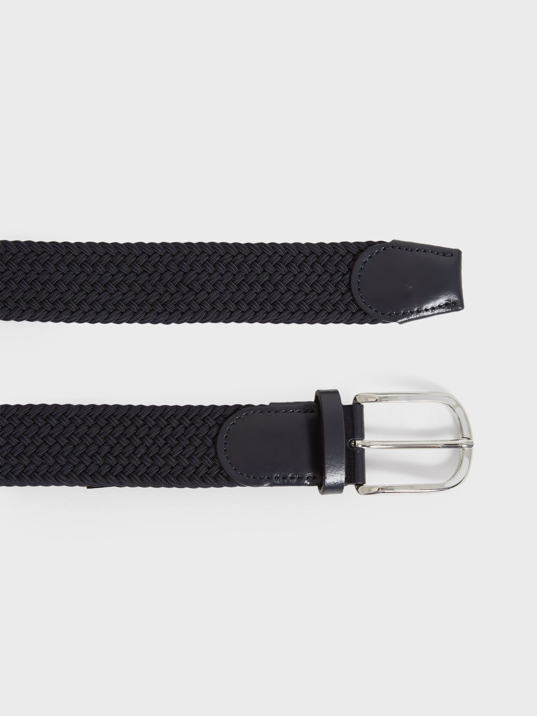 Woven Belt in Navy - Image 5 of 6
