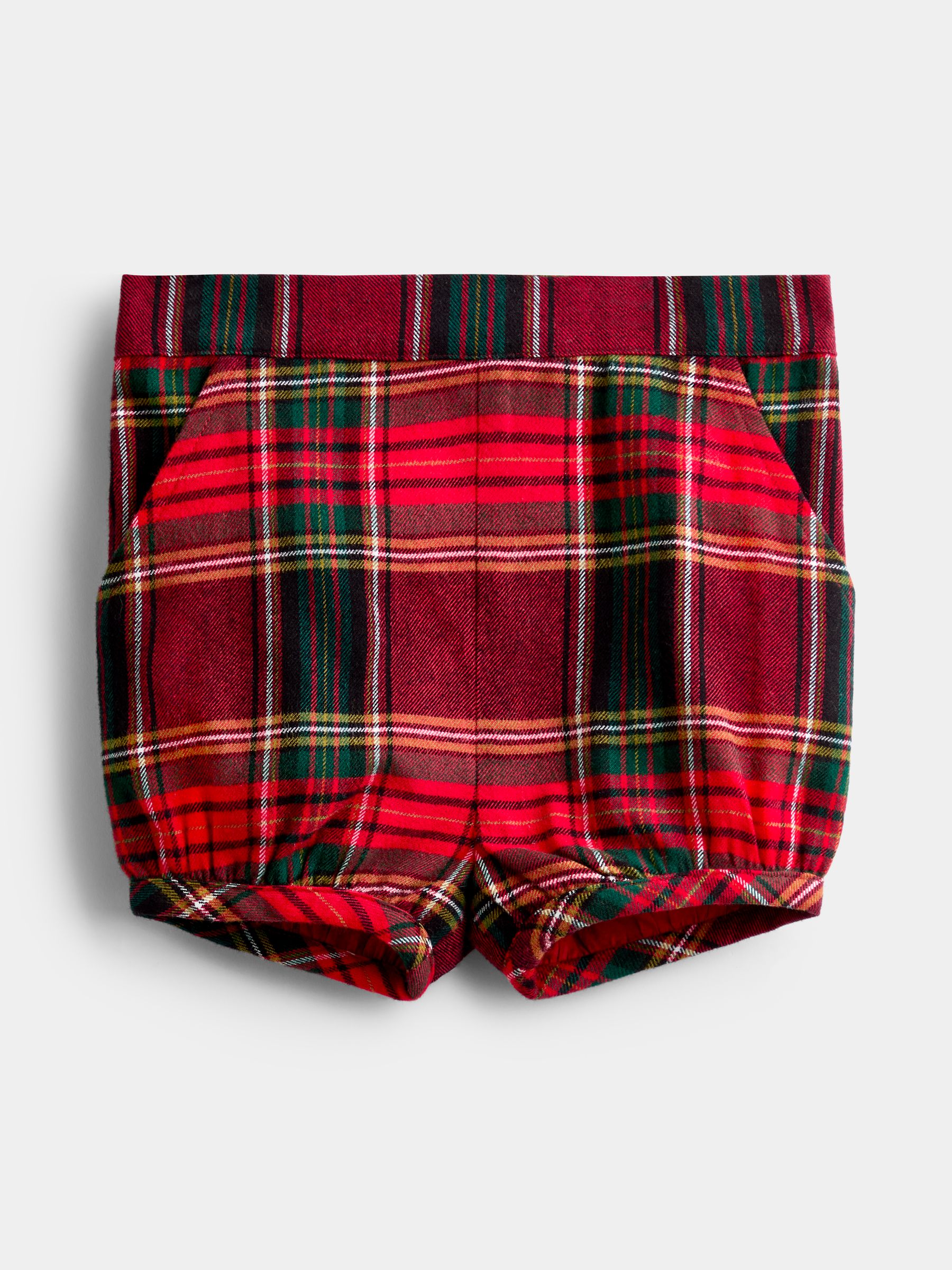 Dark Red Tartan 2-Piece Classic Body & Tartan Short Set - Image 4 of 7