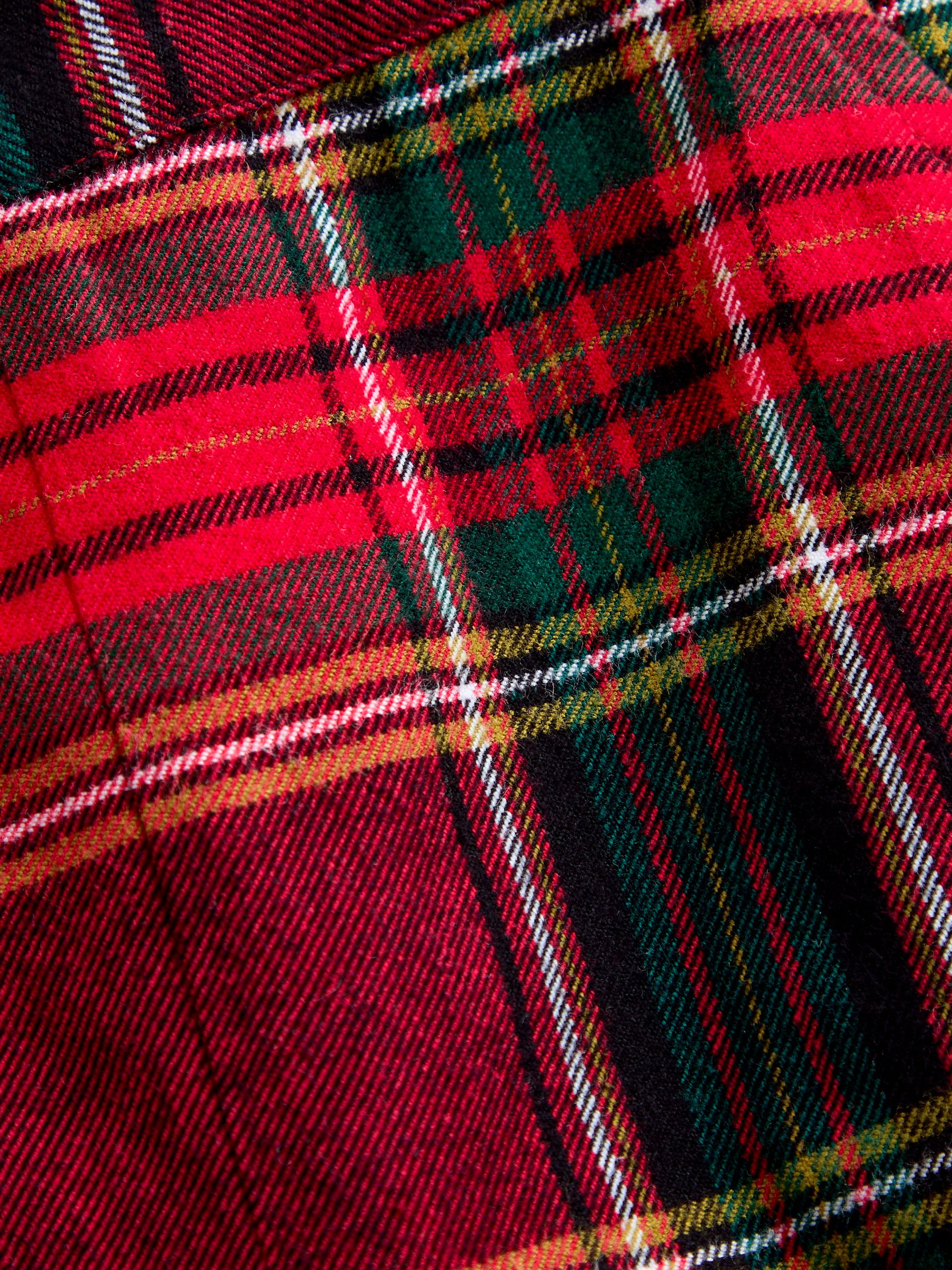 Dark Red Tartan 2-Piece Classic Body & Tartan Short Set - Image 7 of 7