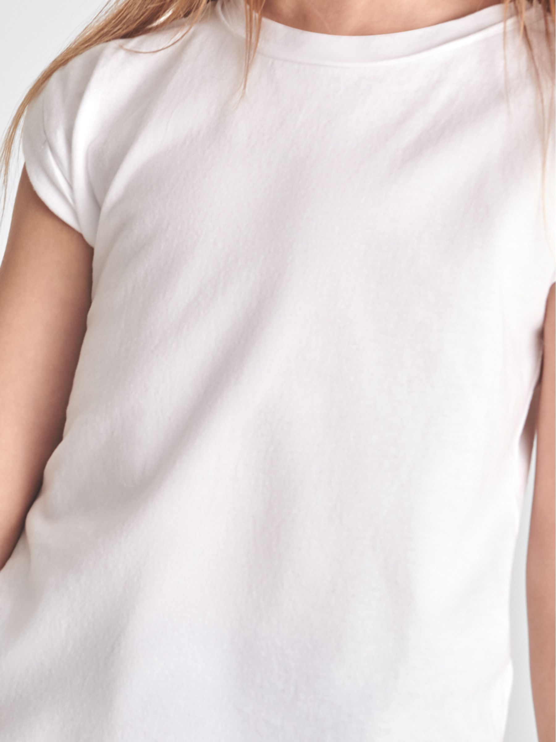 Cotton Jersey T Shirt in White - Image 6 of 6
