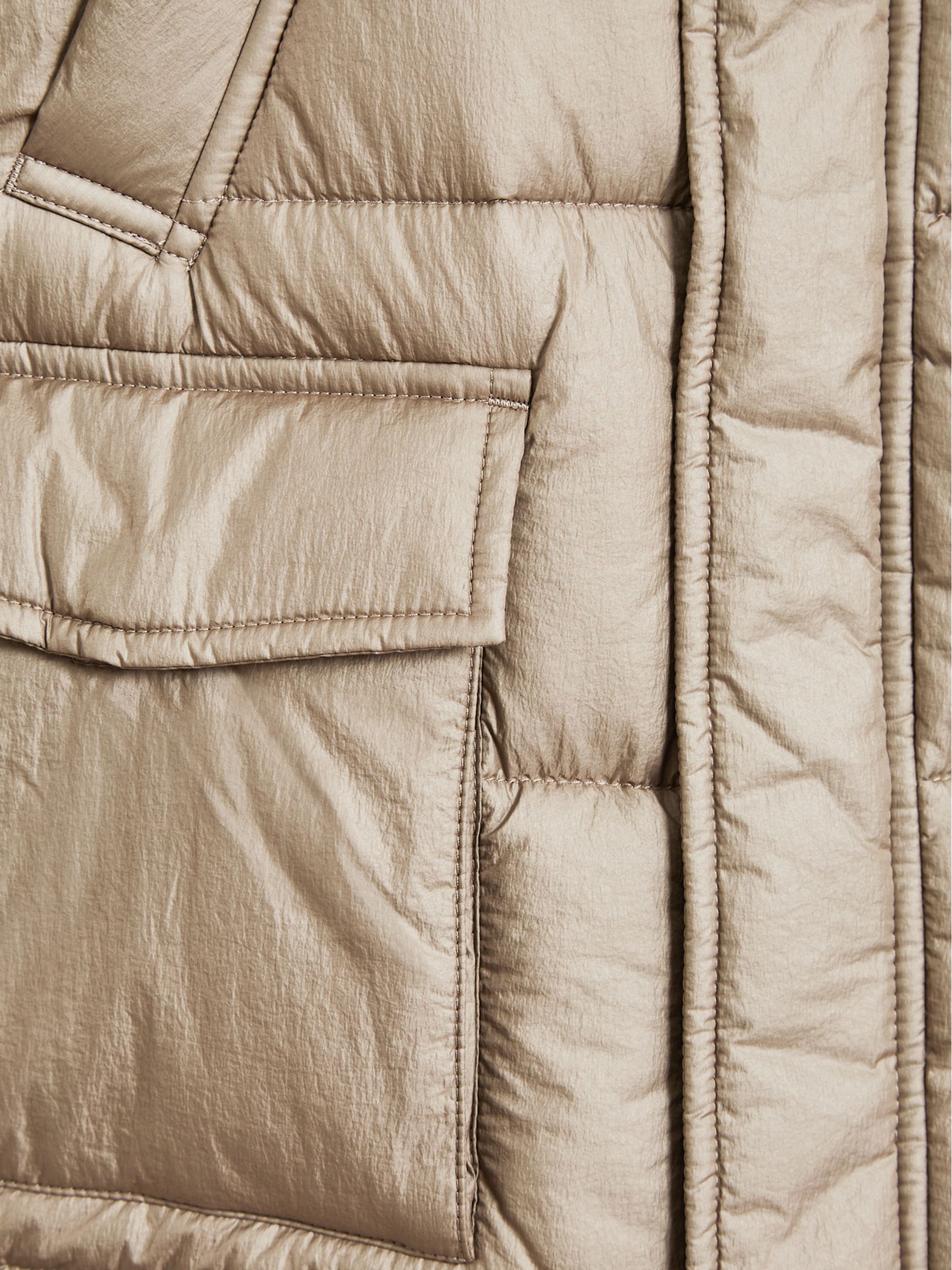 Hooded Puffer Jacket in Stone - Image 6 of 6