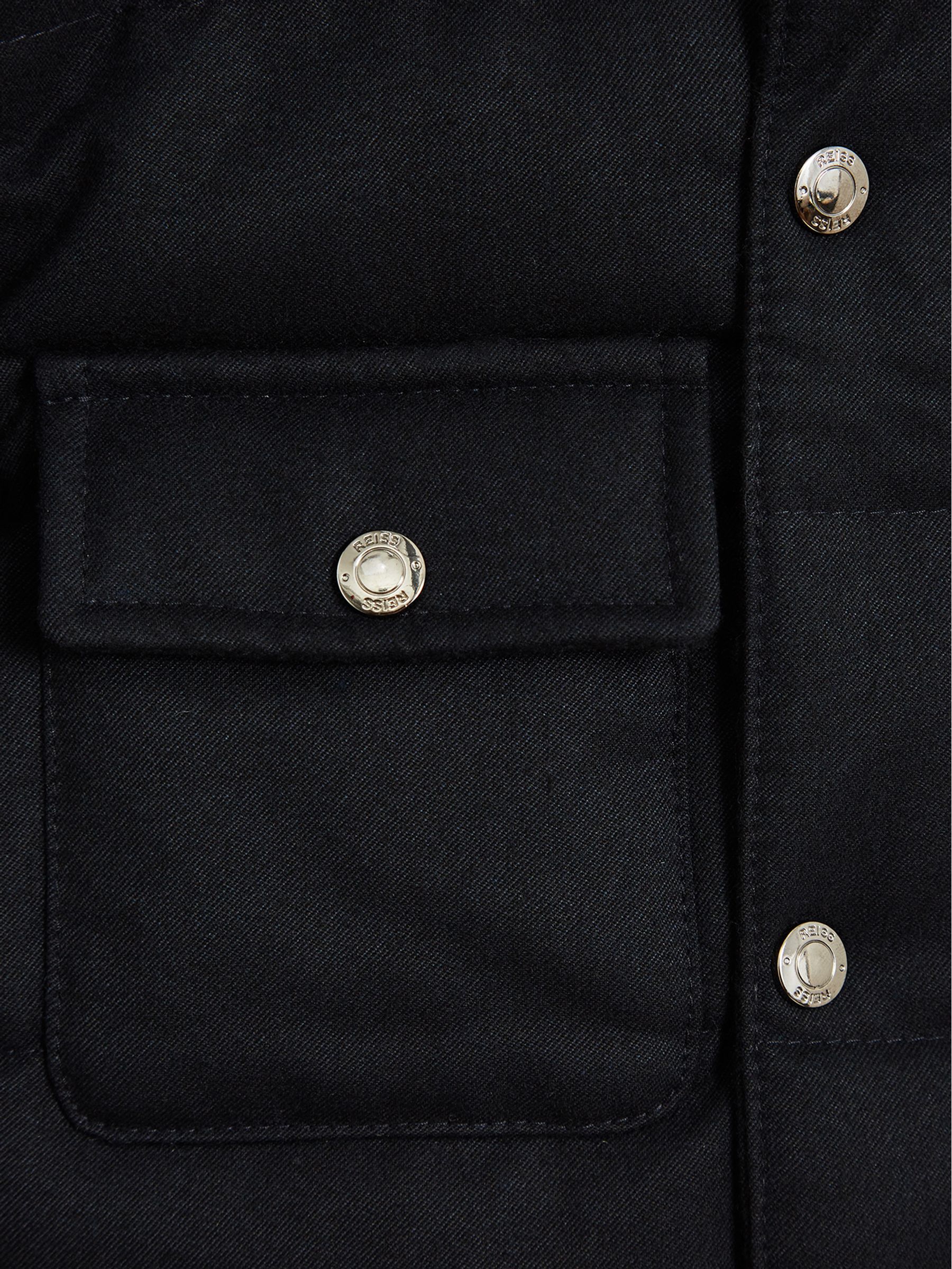 Hooded Puffer Jacket in Navy - 圖片 6/6