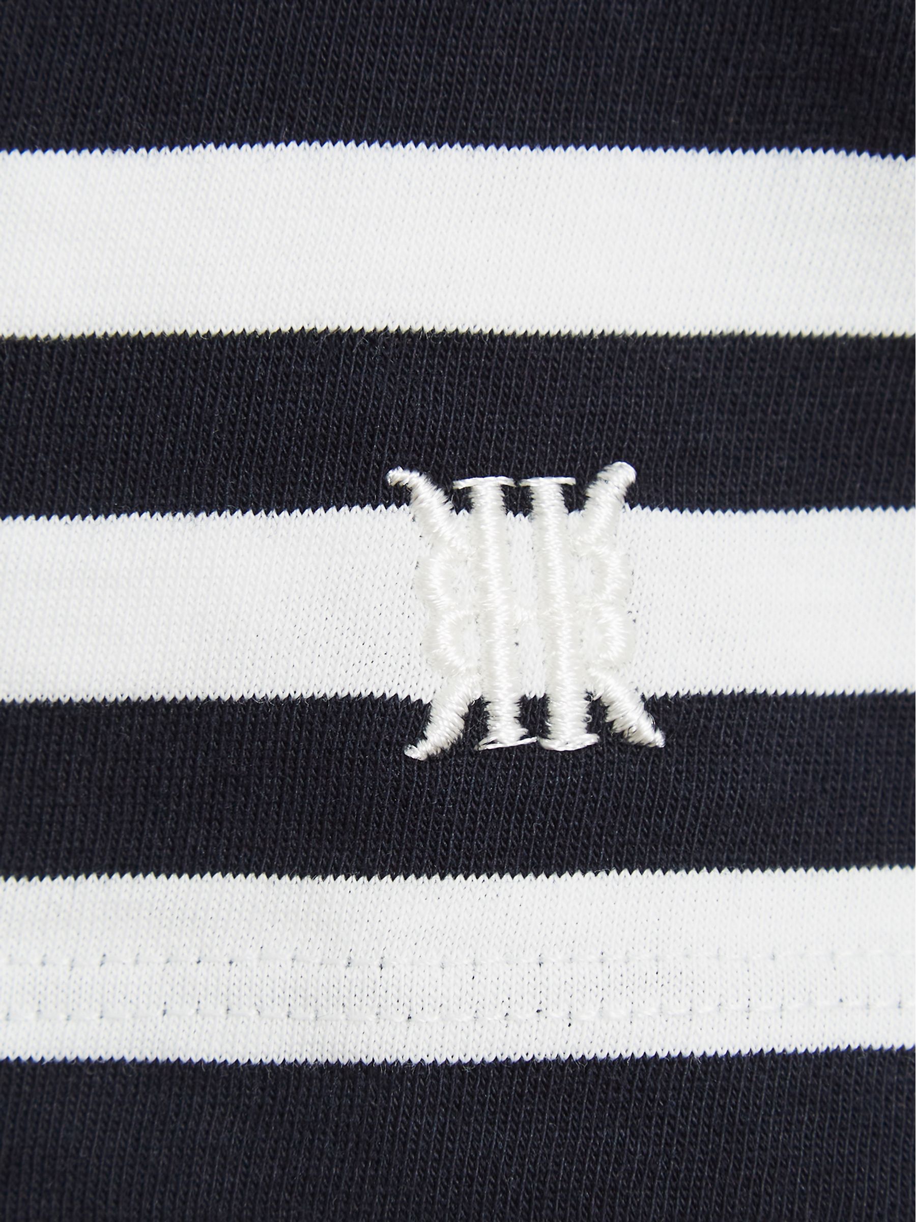 Striped Long Sleeve T Shirt in White/Navy - Image 6 of 6