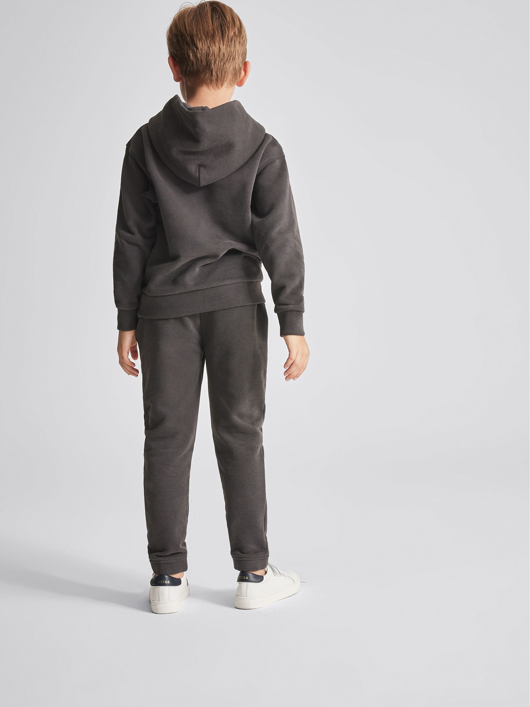 Oversize-Kapuzensweatshirt aus Baumwoll-Jersey, Washed Black - Bild 5 von 6